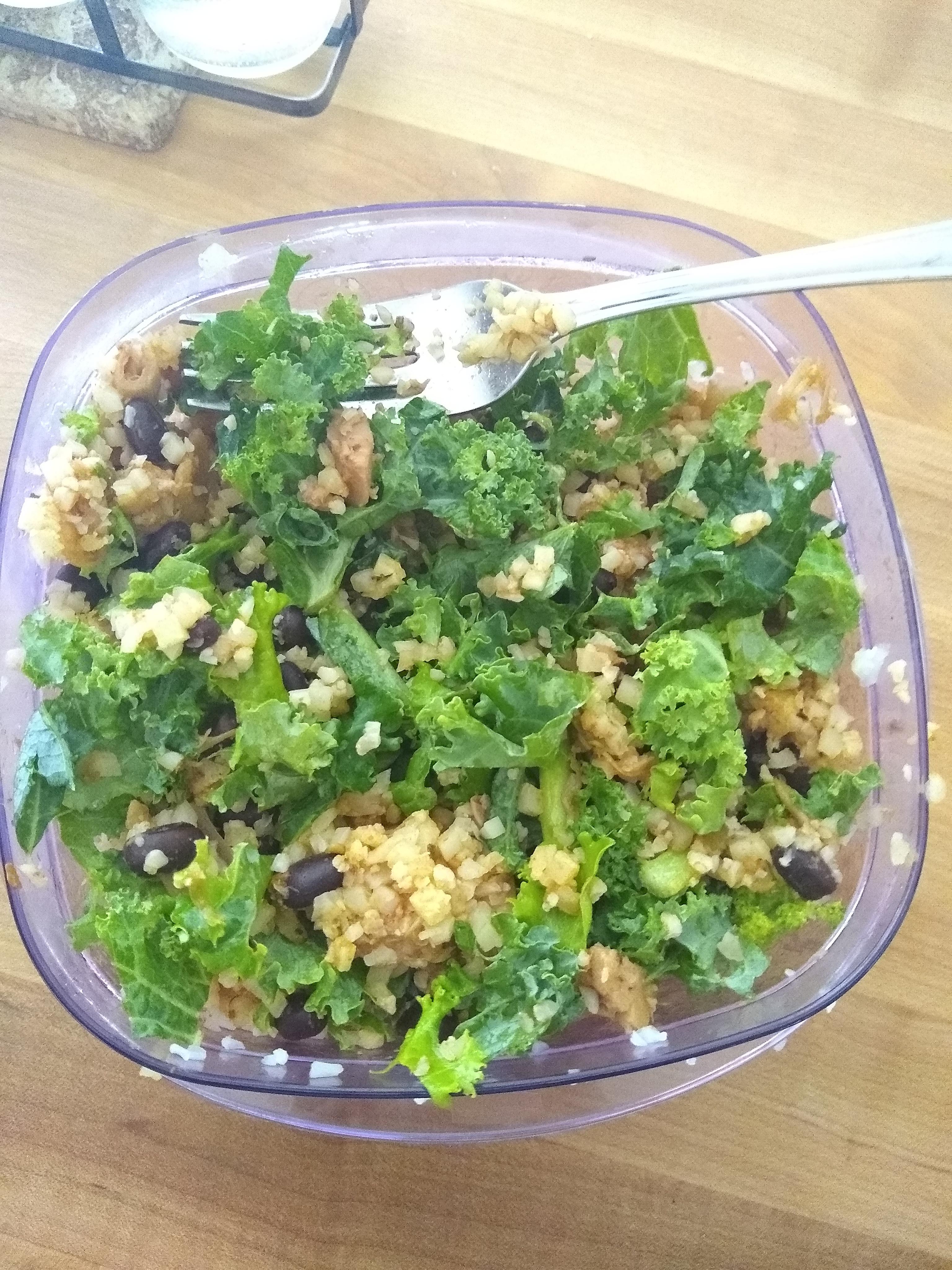 Jackfruit Burrito Bowl 265 calories r/vegan1200isplenty