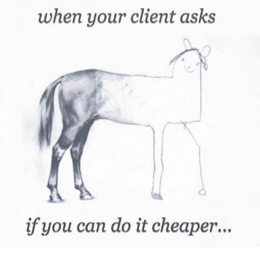 I started showing this pic to my customers last year when they try to