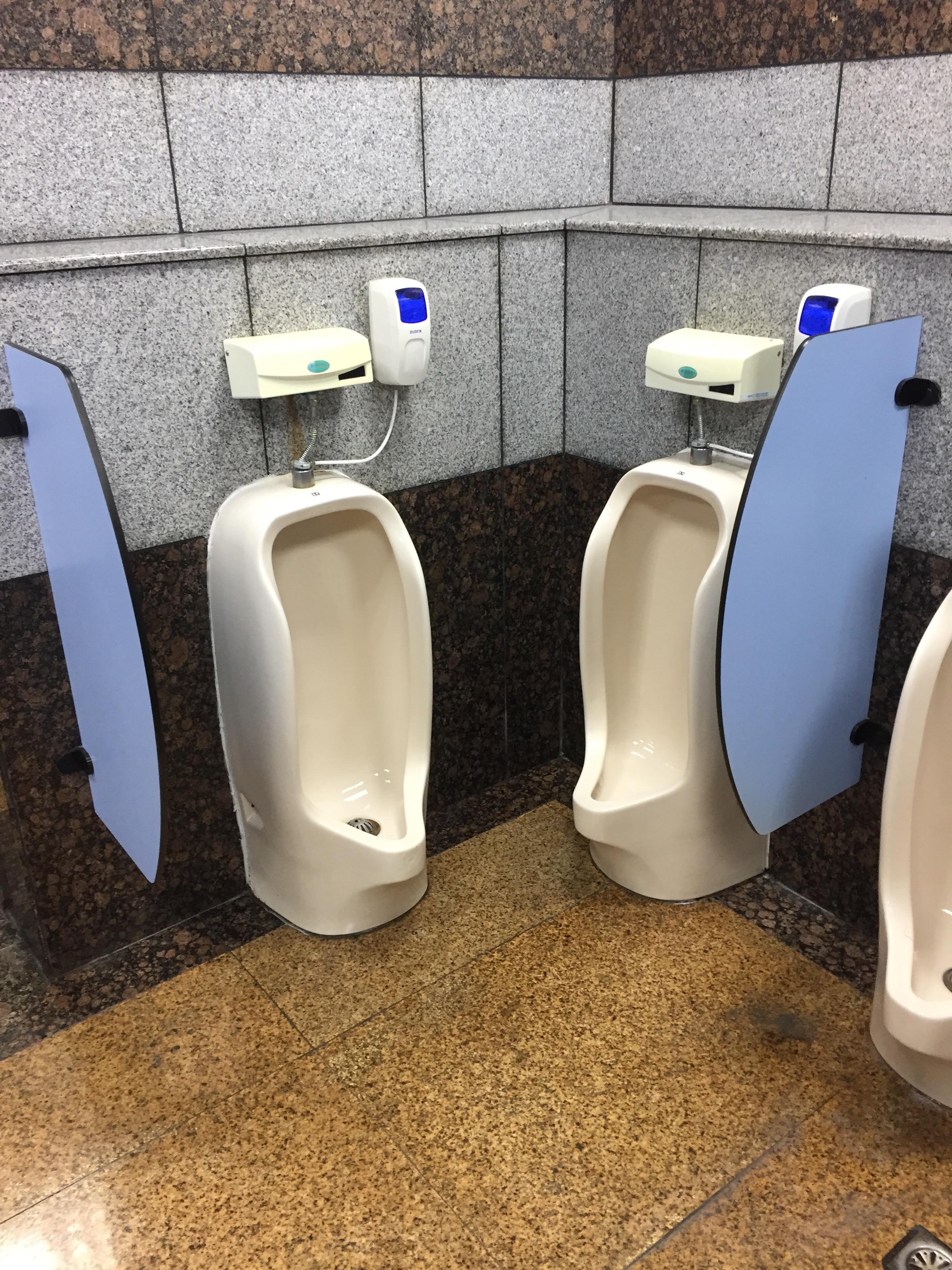 Corner urinals are the best. r/CrappyDesign