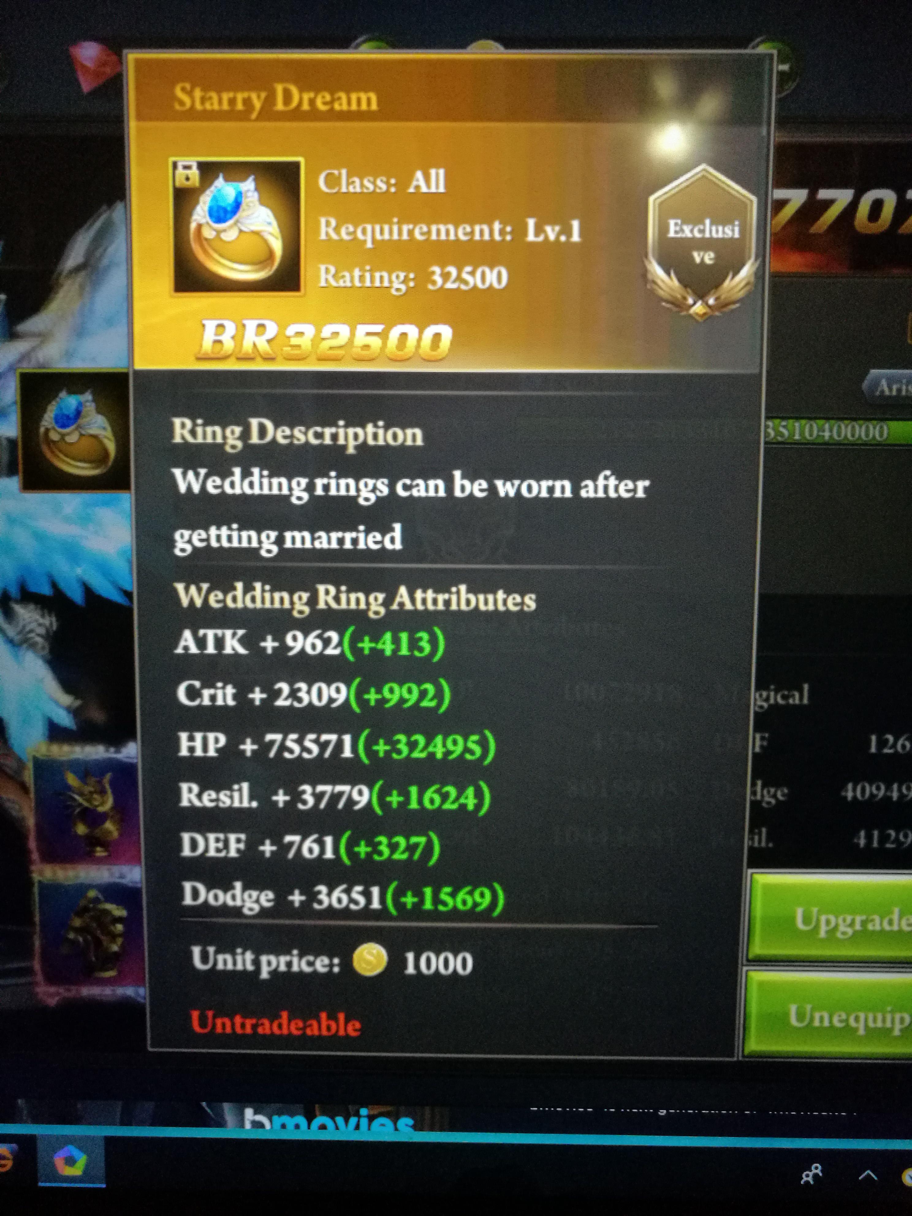 Ring its worth buying for those that don't know. EraOfCelestials