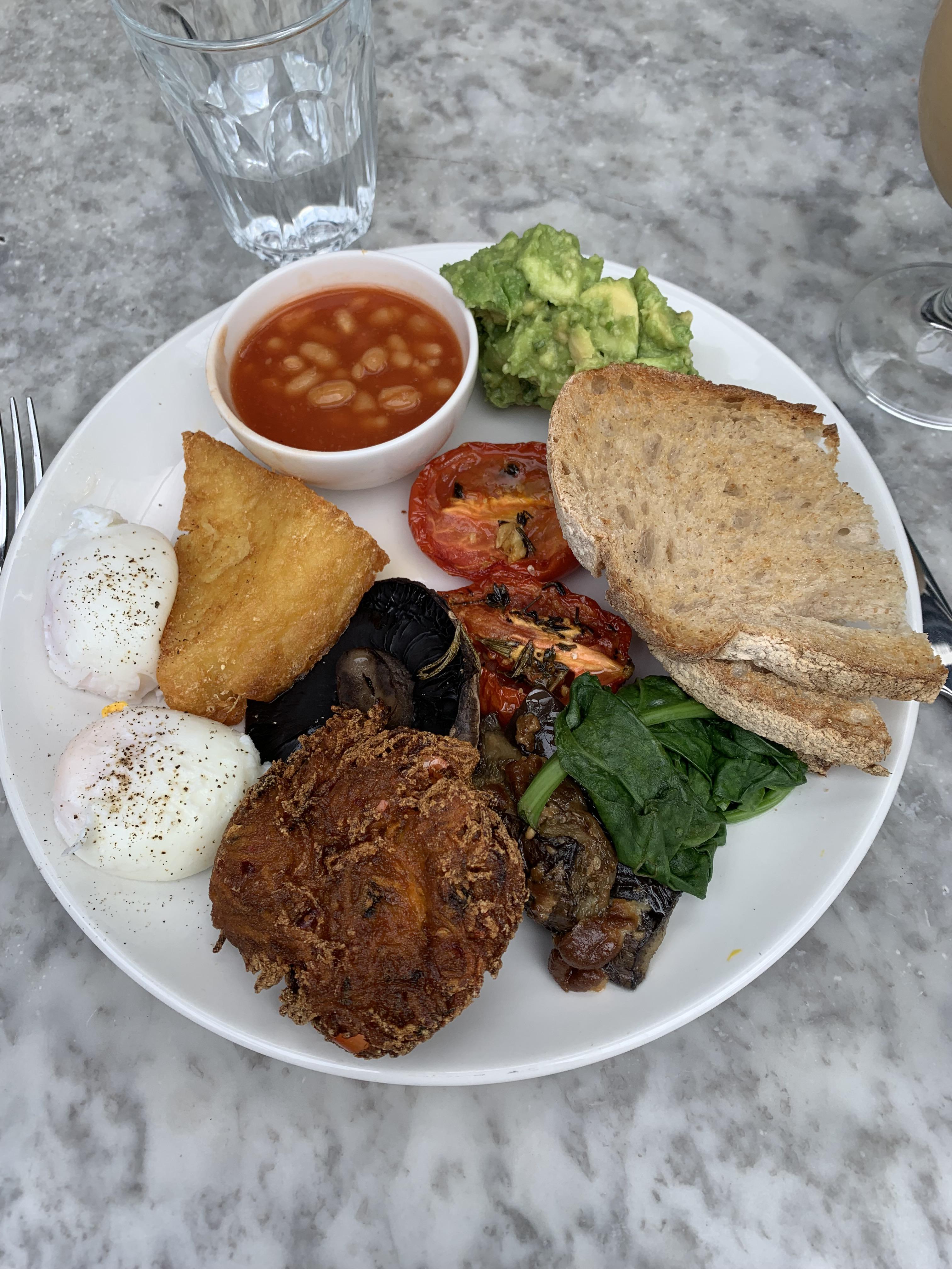Full Vegetarian Breakfast, GRIND, Greenwich, London r/vegetarian