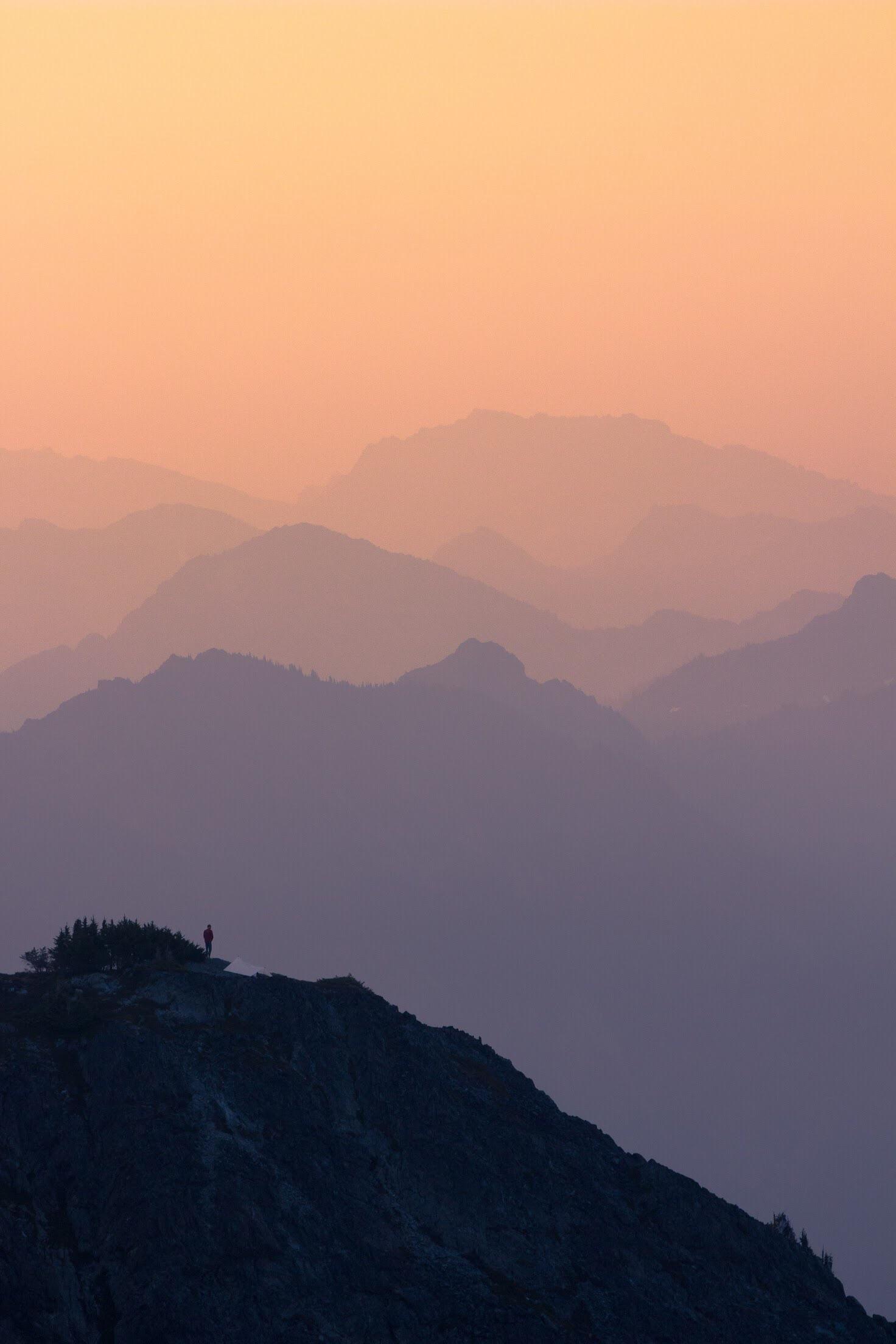 Pastel skies at sunrise in Wenatchee National Forest [1472x2208] [OC