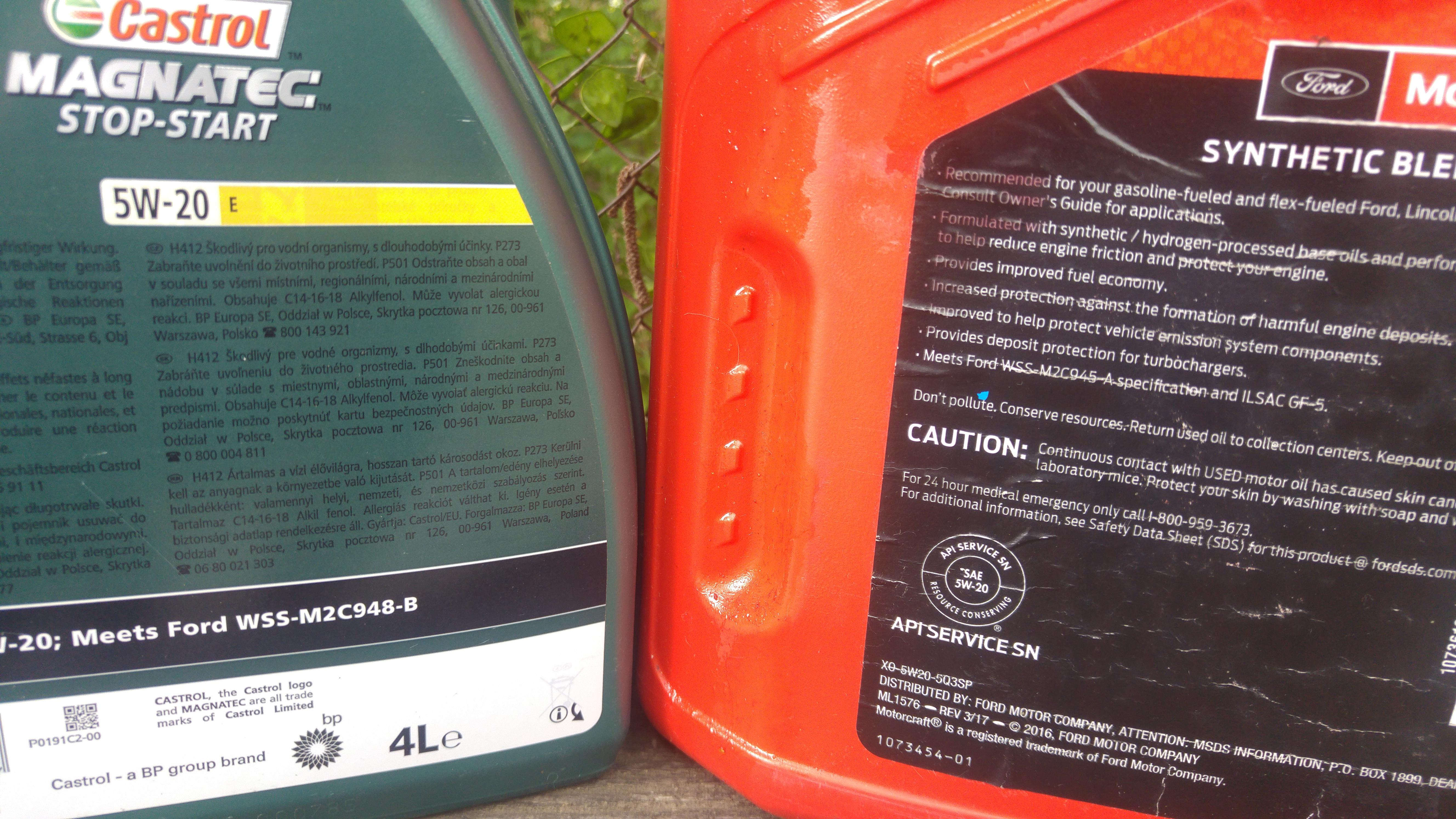 Mix ford motor oil with castrol? (3v 4.6) different specs r/Mustang