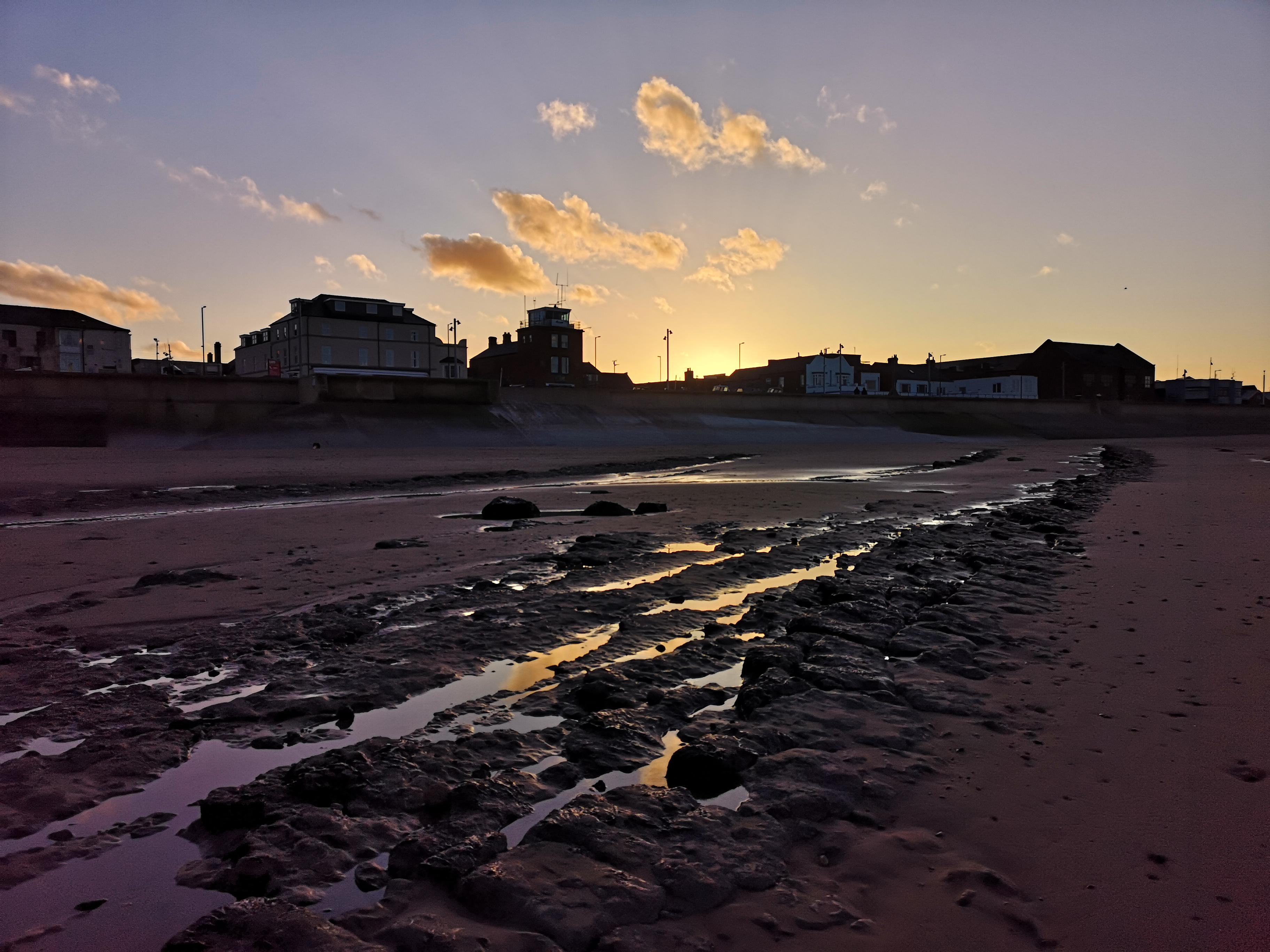 Redcar beach at sunset... r/Middlesbrough