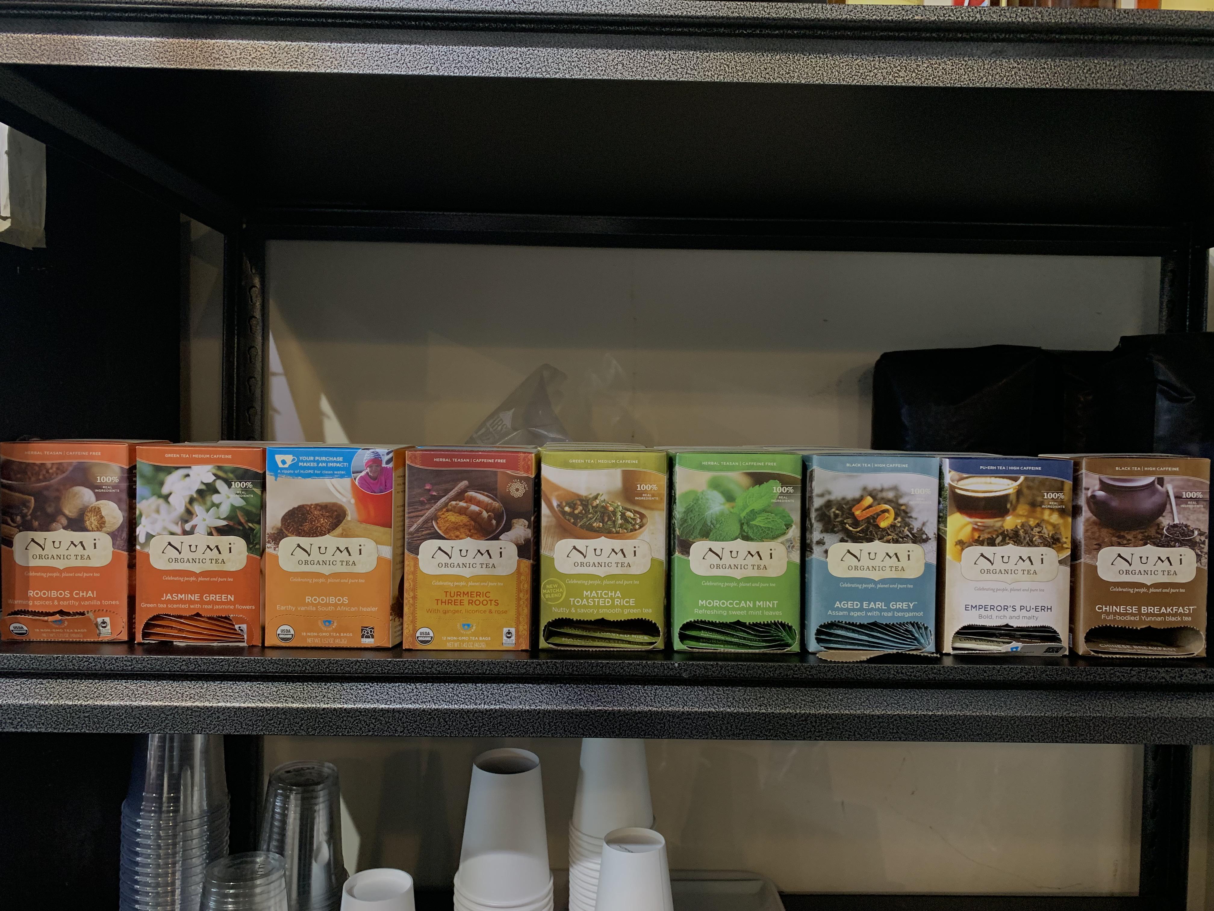 tea boxes at my job, organized by color r/oddlysatisfying