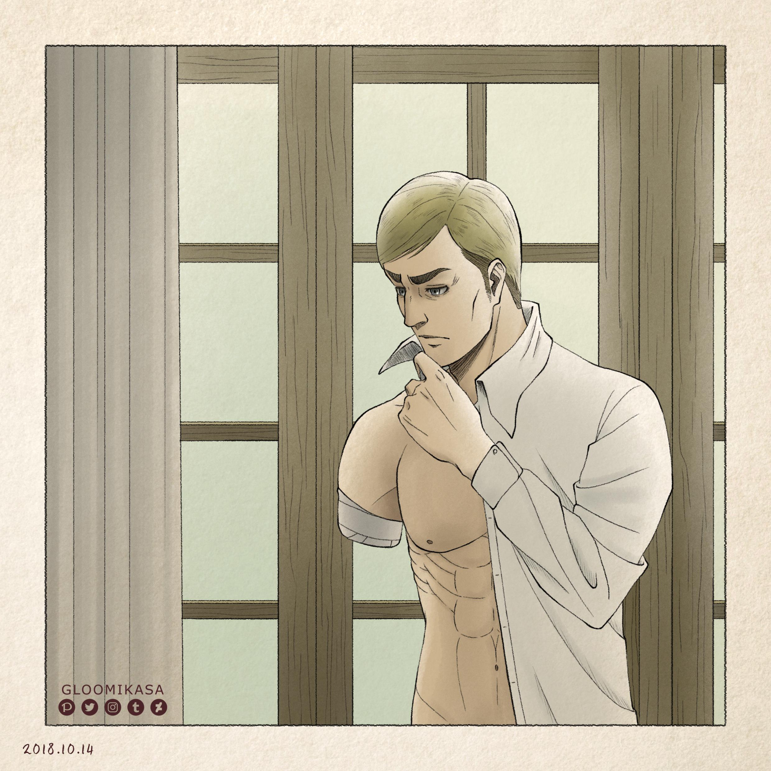 So... WIT refused to animate shirtless Erwin? No worry, fan artist to the rescue! r/ErwinSmith