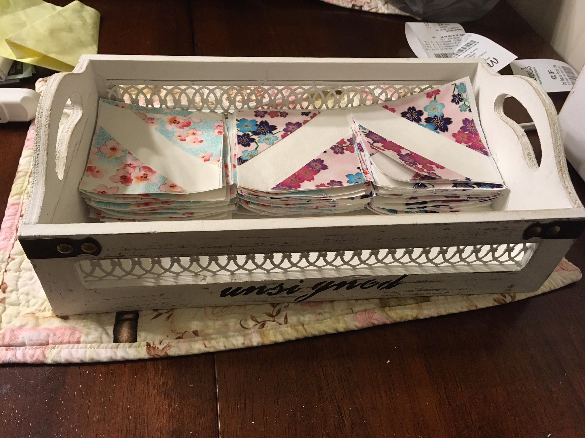 Quilt squares for guest book done. r/weddingplanning