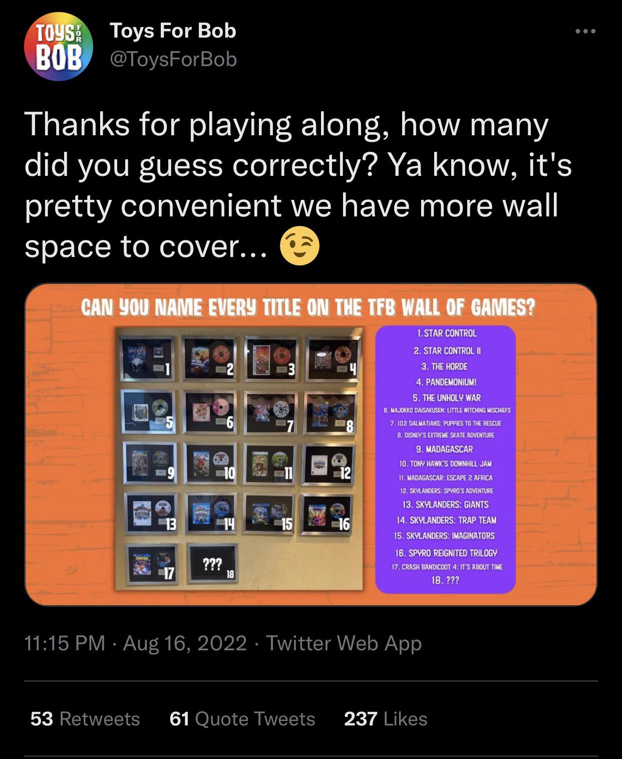 Toys for Bob tease their new game on Twitter r/crashbandicoot