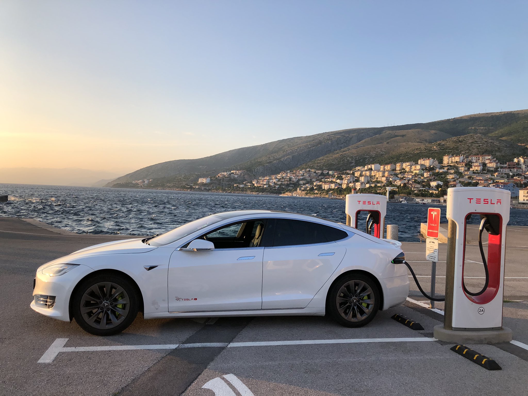 Tesla Supercharger in Croatia Senj r/TeslaPorn