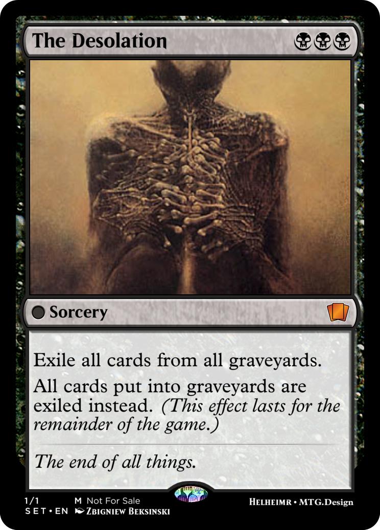 The Desolation (Graveyard hate for Modern?) r/custommagic