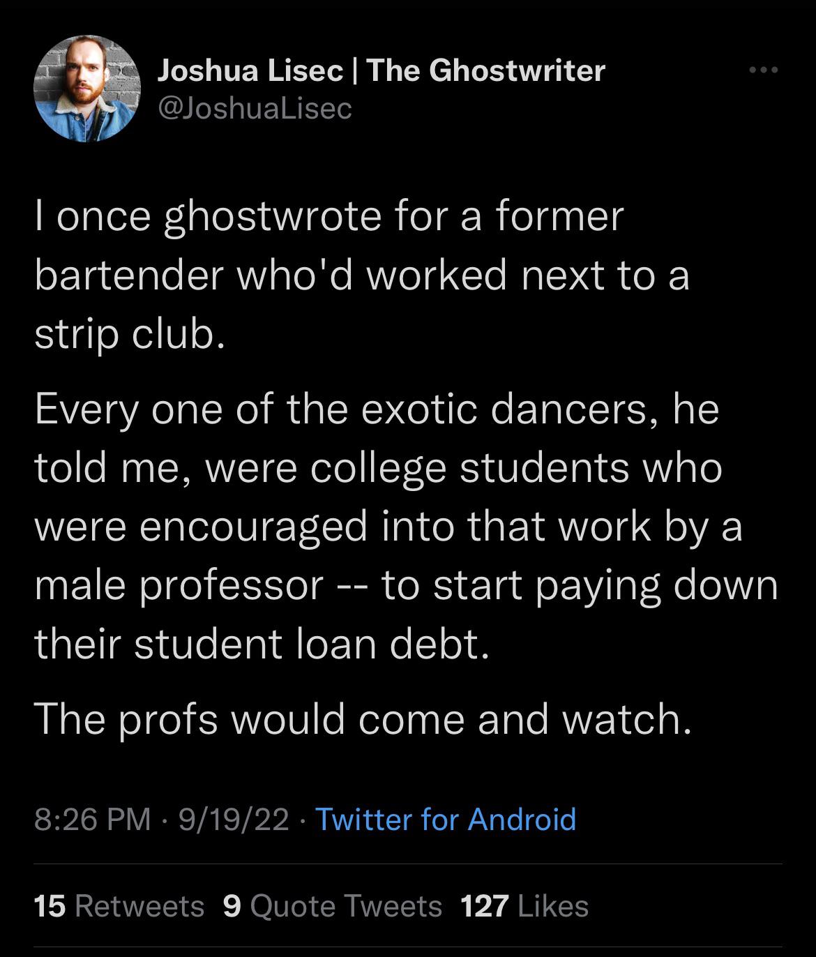 That’s despicable, terrible—and to the college professor who did this I