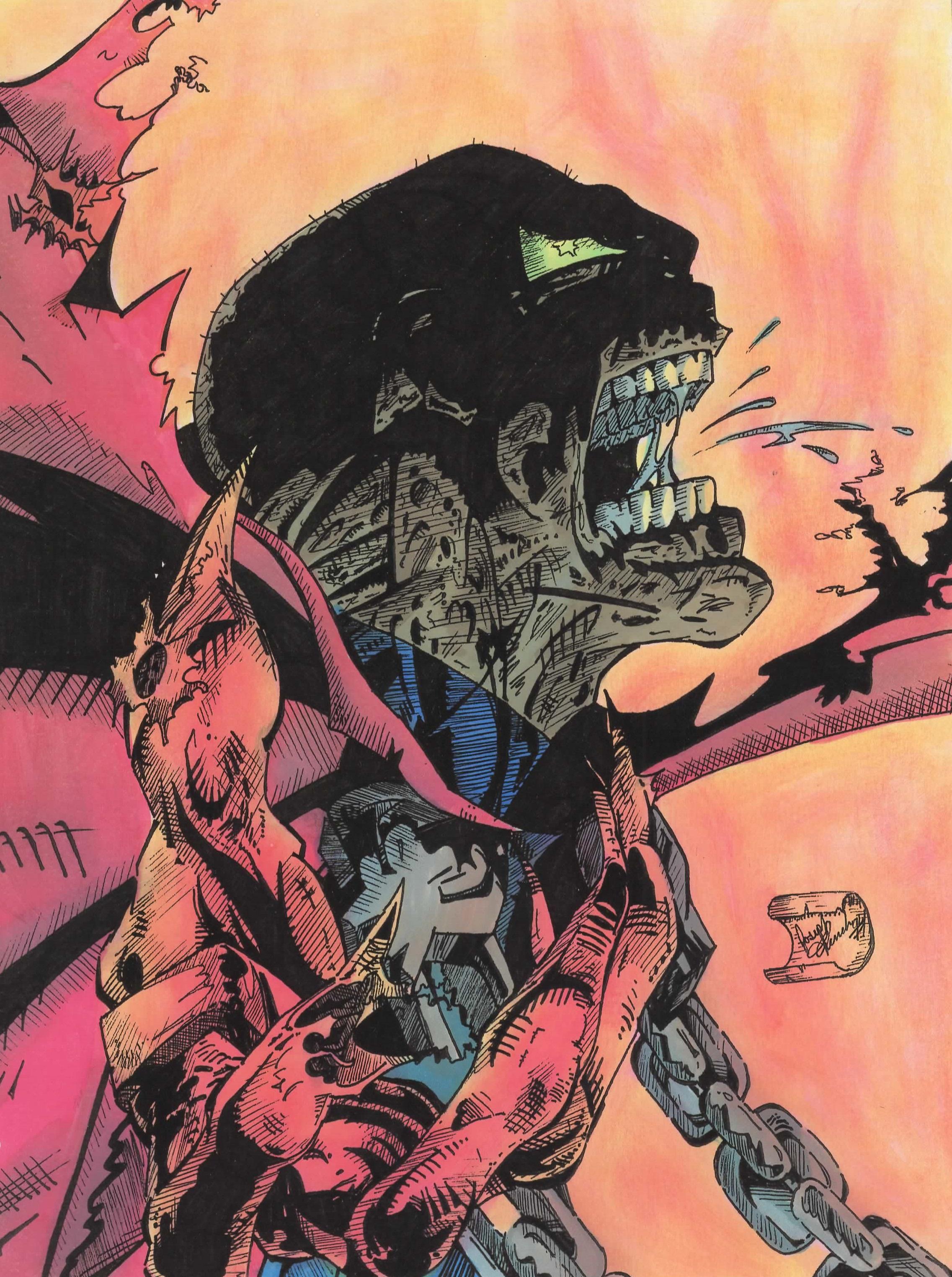 My very first Comic Book Drawing from 24 years ago drawing