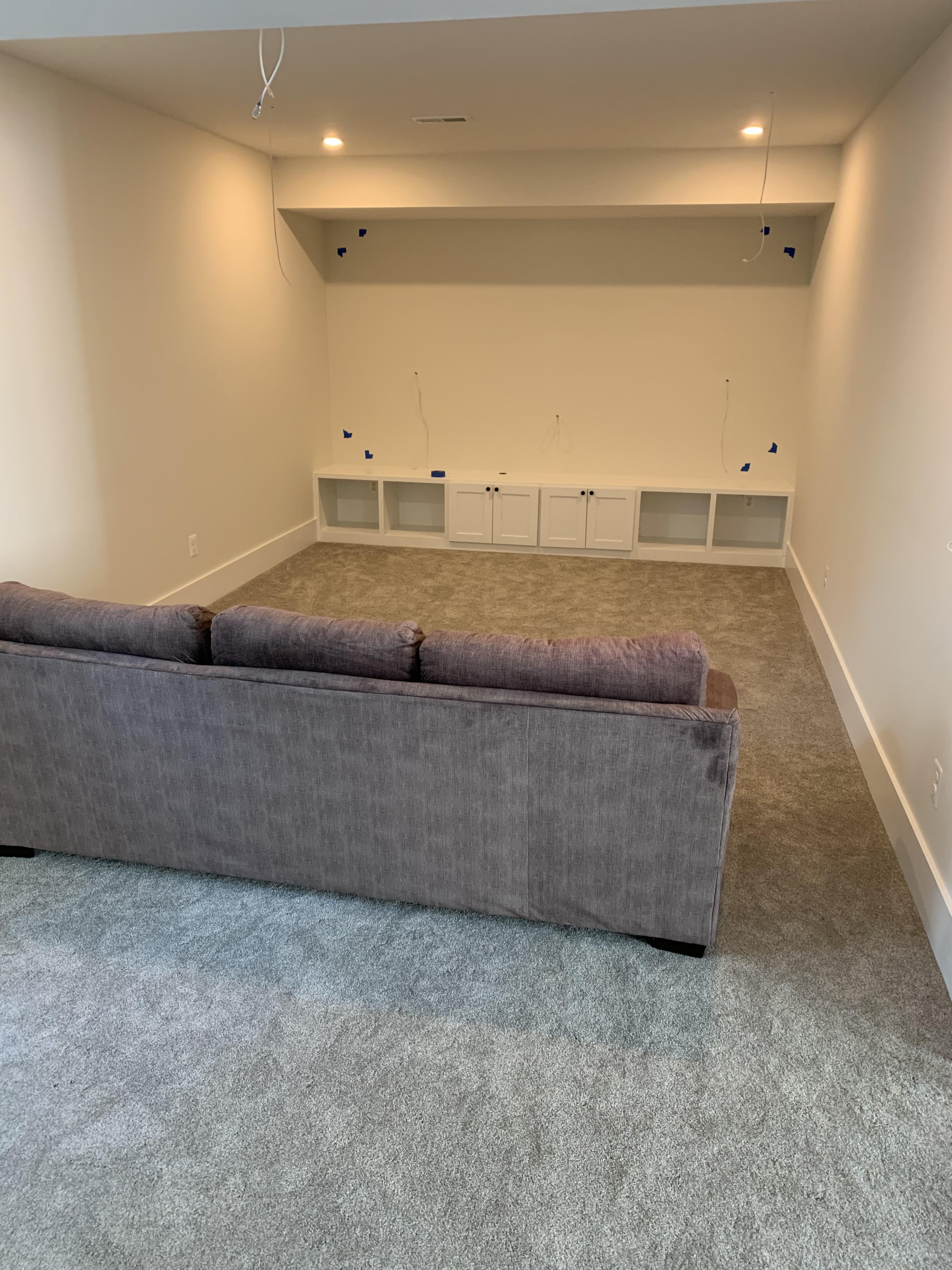 Sub placement (limited) options. WWYD? : r/hometheater