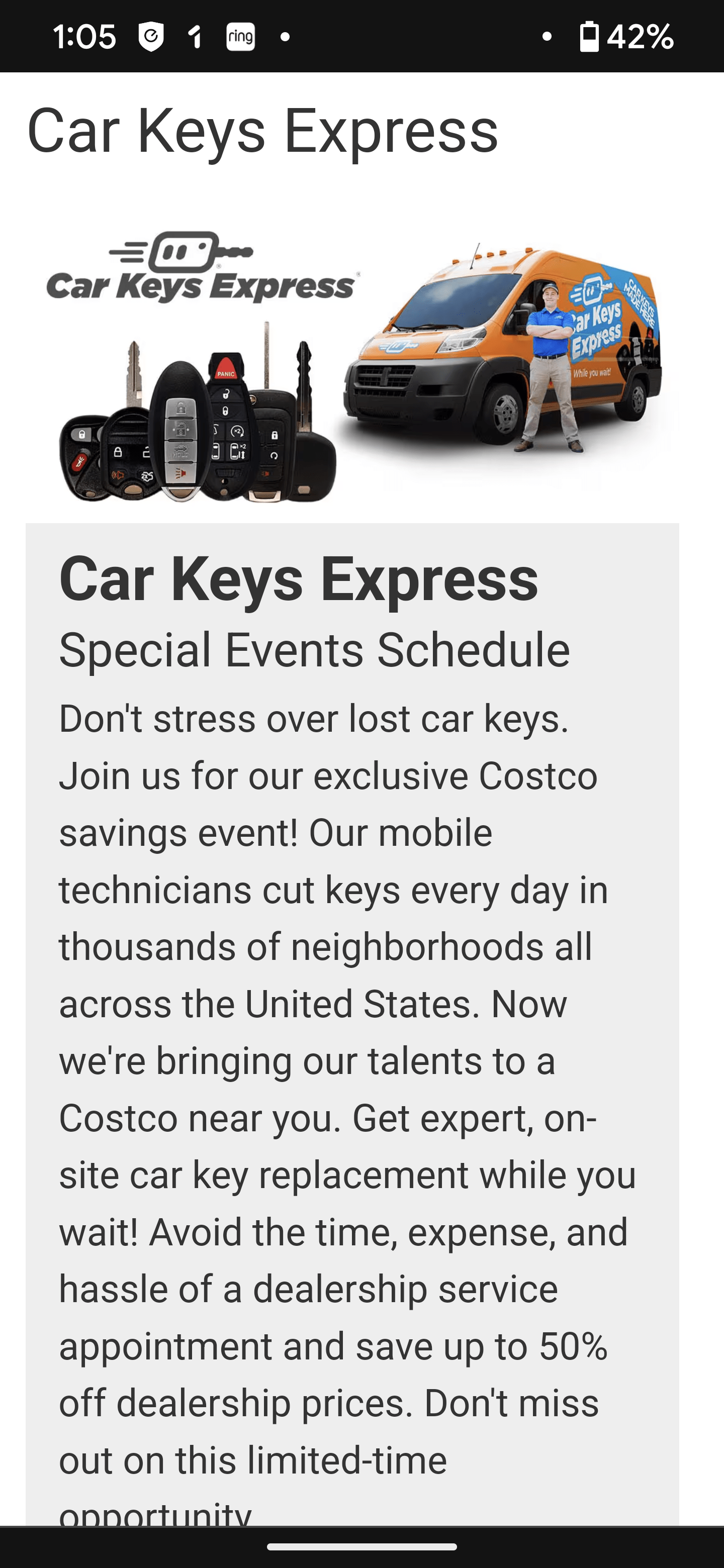 Car Key Express x Costco Special Event r/Costco