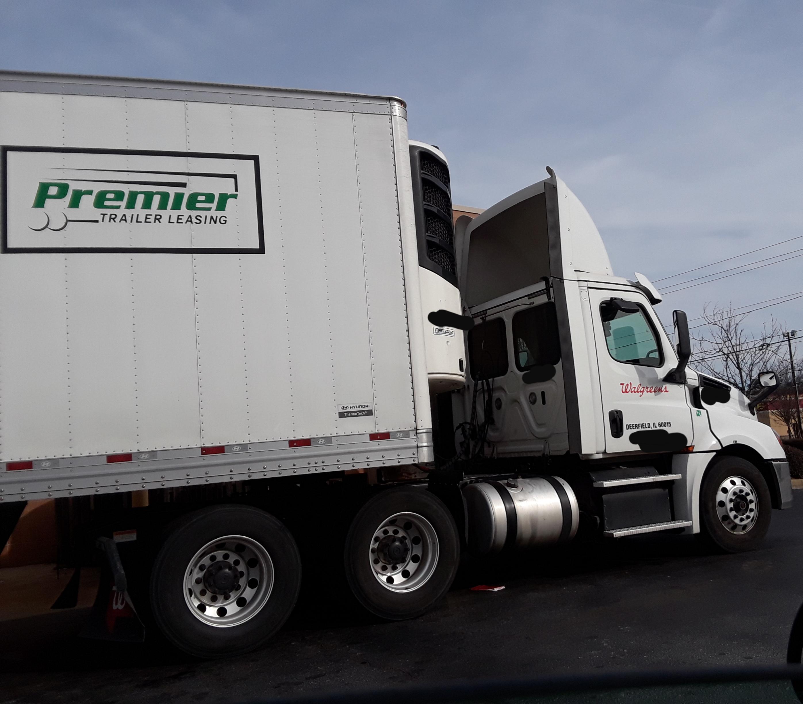 What? Walgreens can't afford it's own trailers anymore? Oh, that's