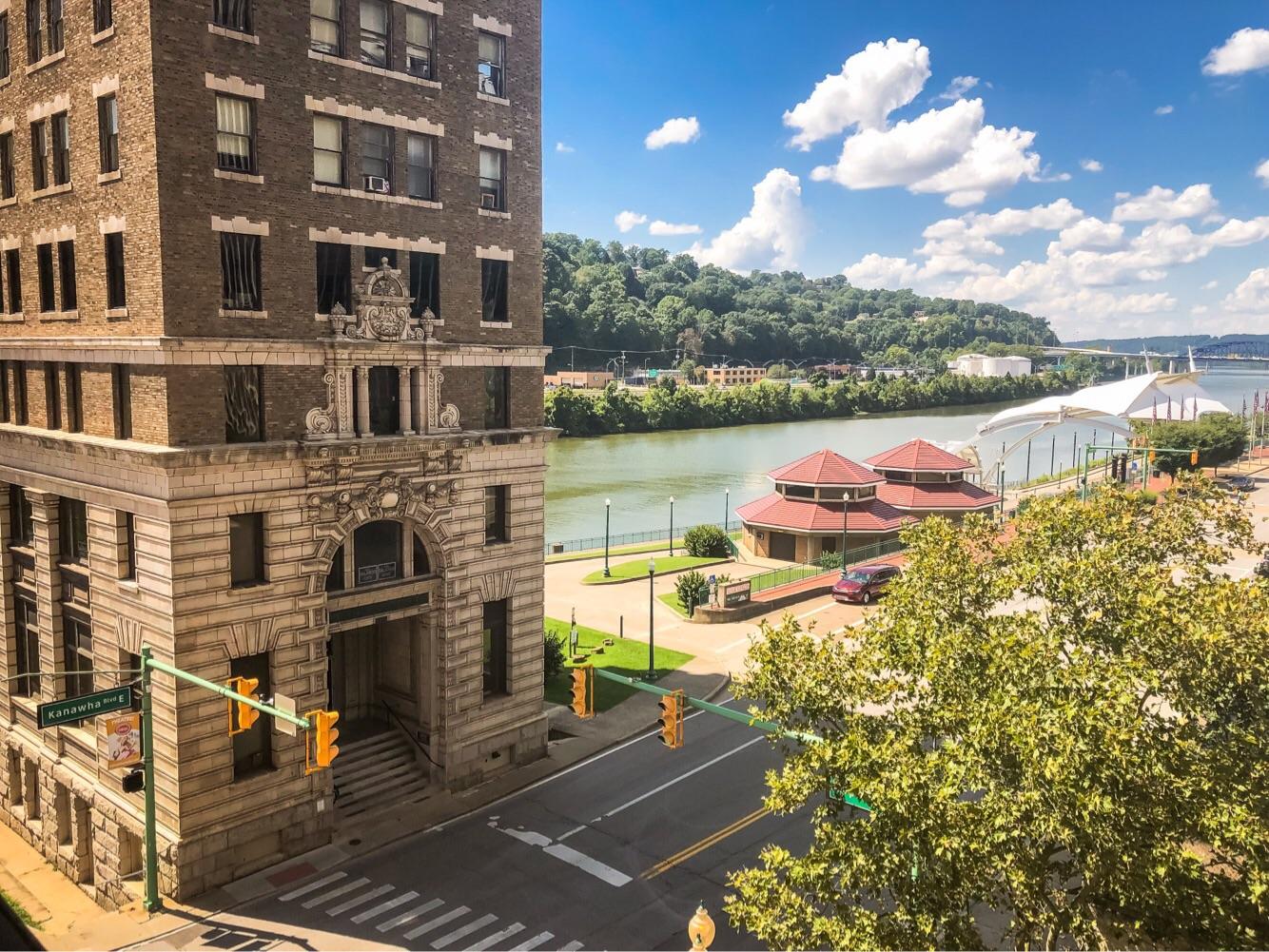 View of the Union Building from the Terminal Building from downtown