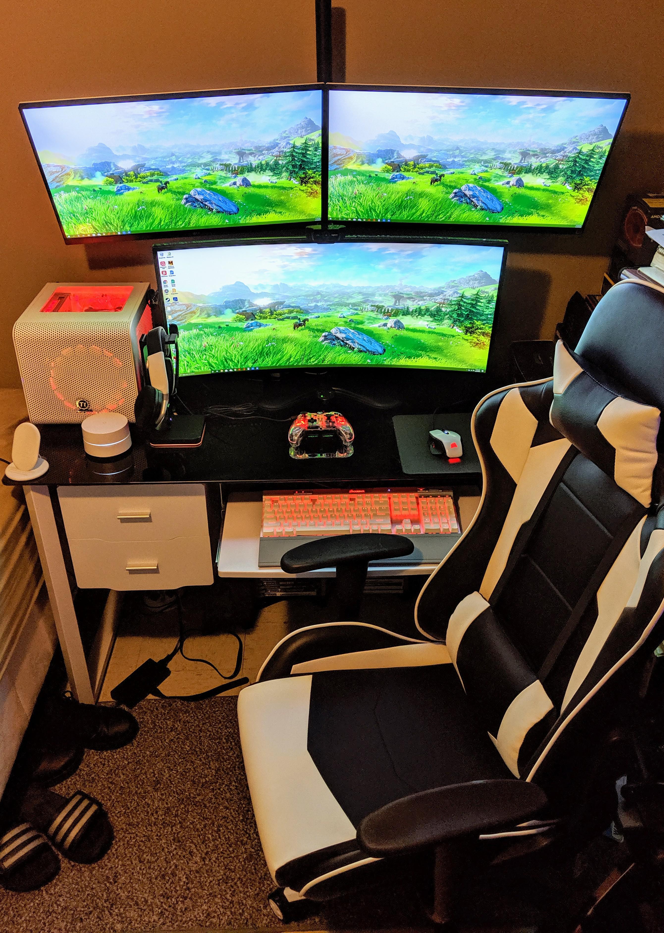 Battlestation/Workstation, specs on the comments. pcmasterrace