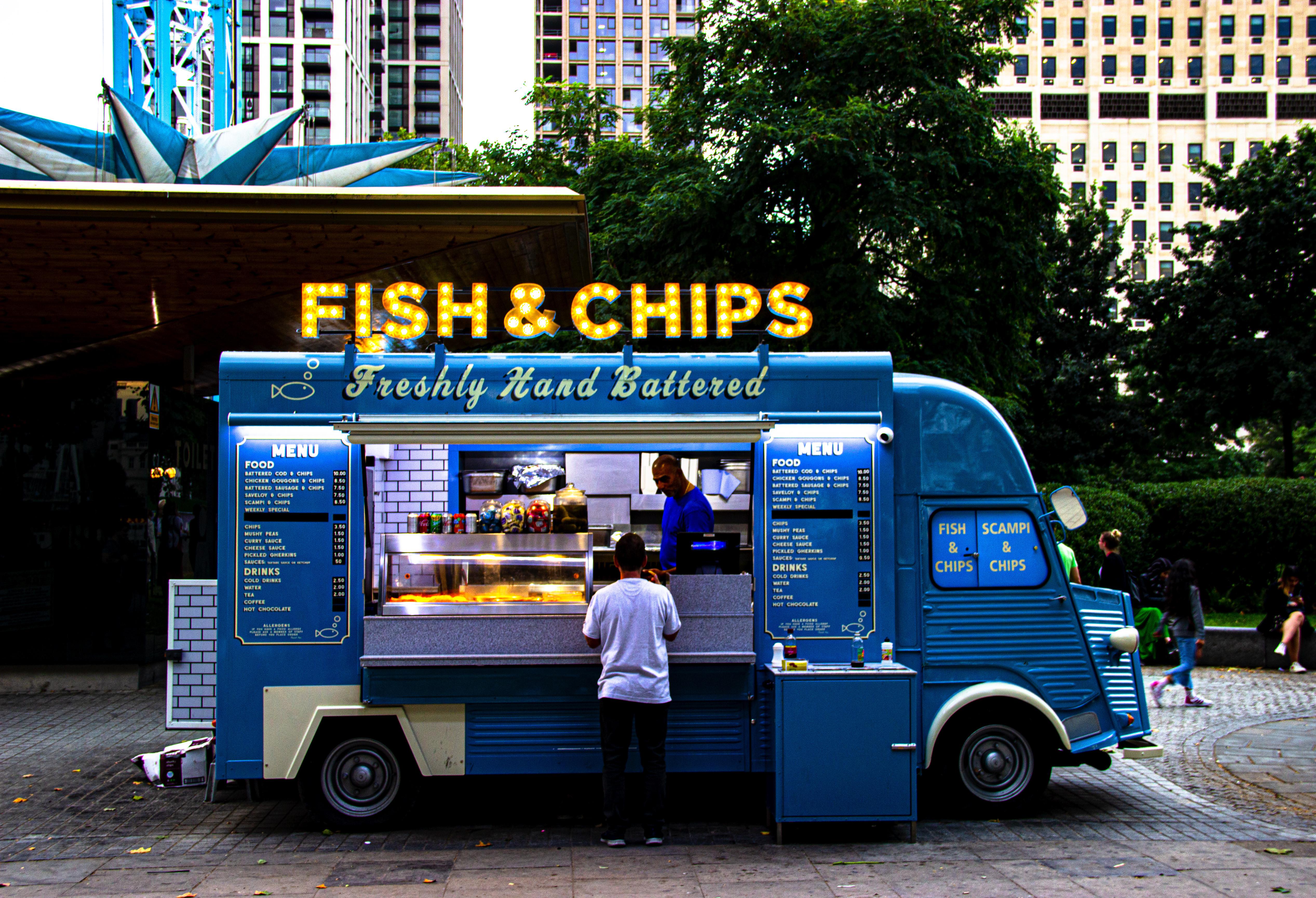 Fish & Chips van, London r/pics
