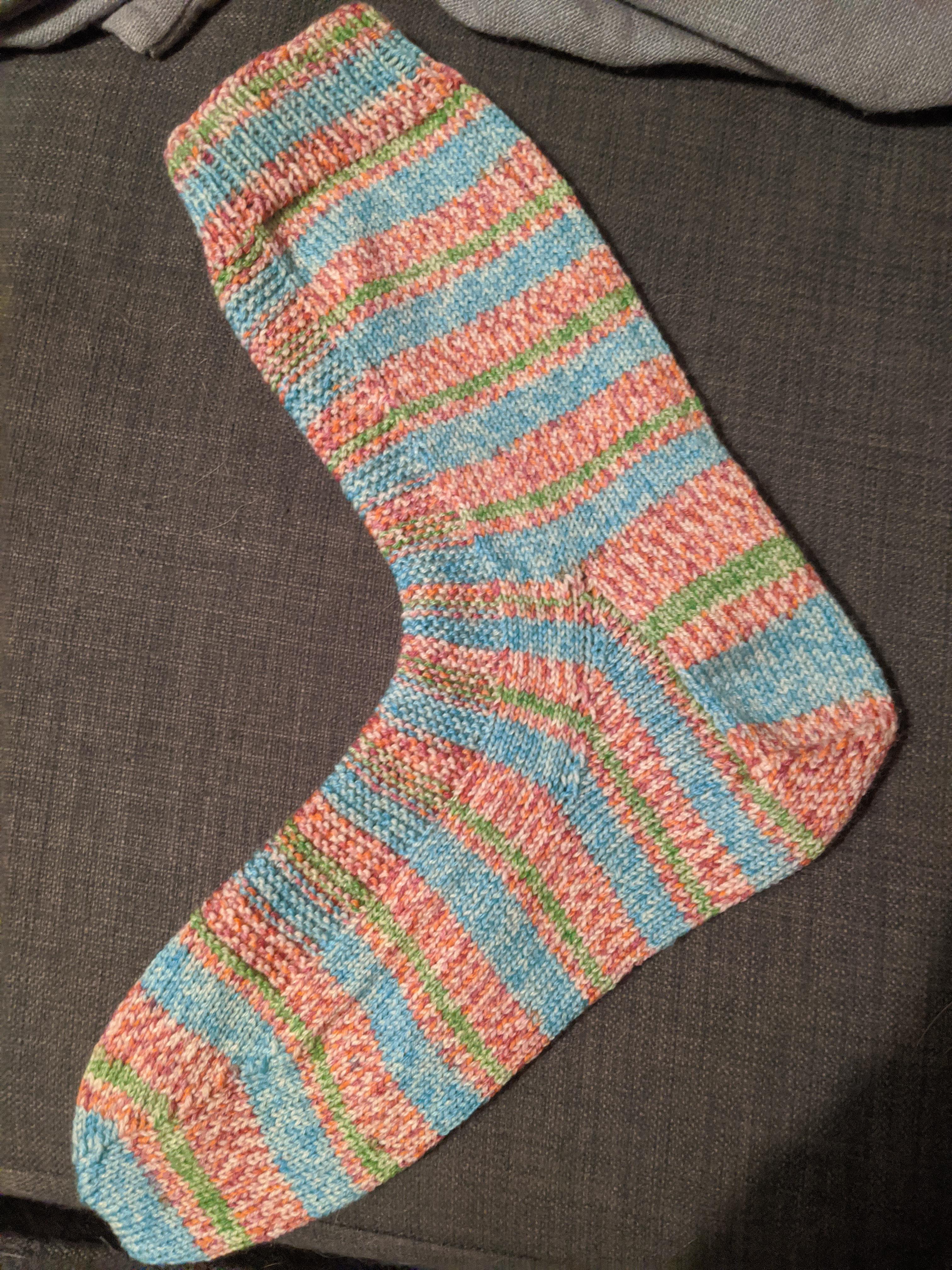I made my first sock! Now I just need the willpower to finish the other