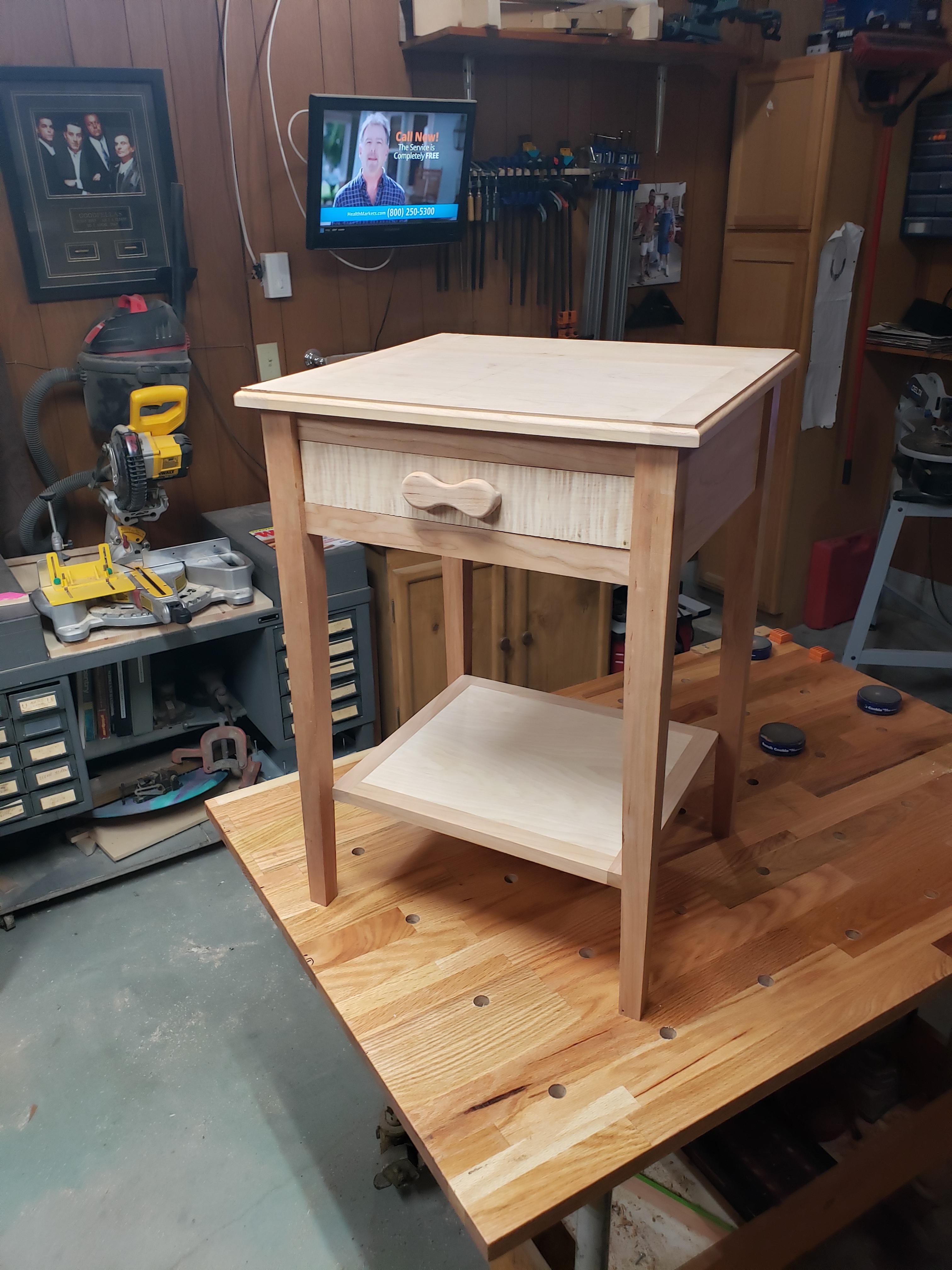 My daughter is a fan of cherry. So i made her this nightstand for her