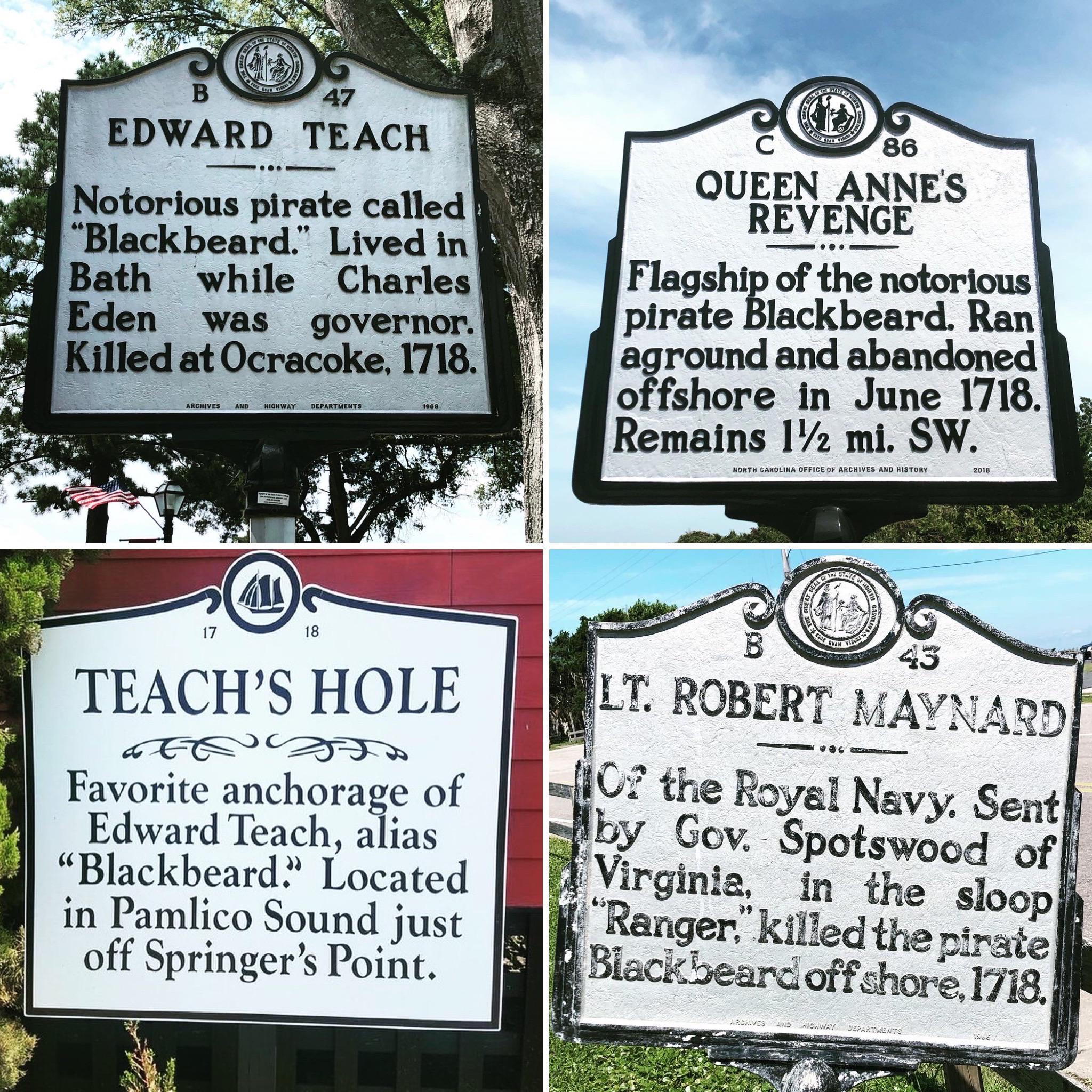 I followed the Blackbeard trail across the NC coast this weekend before