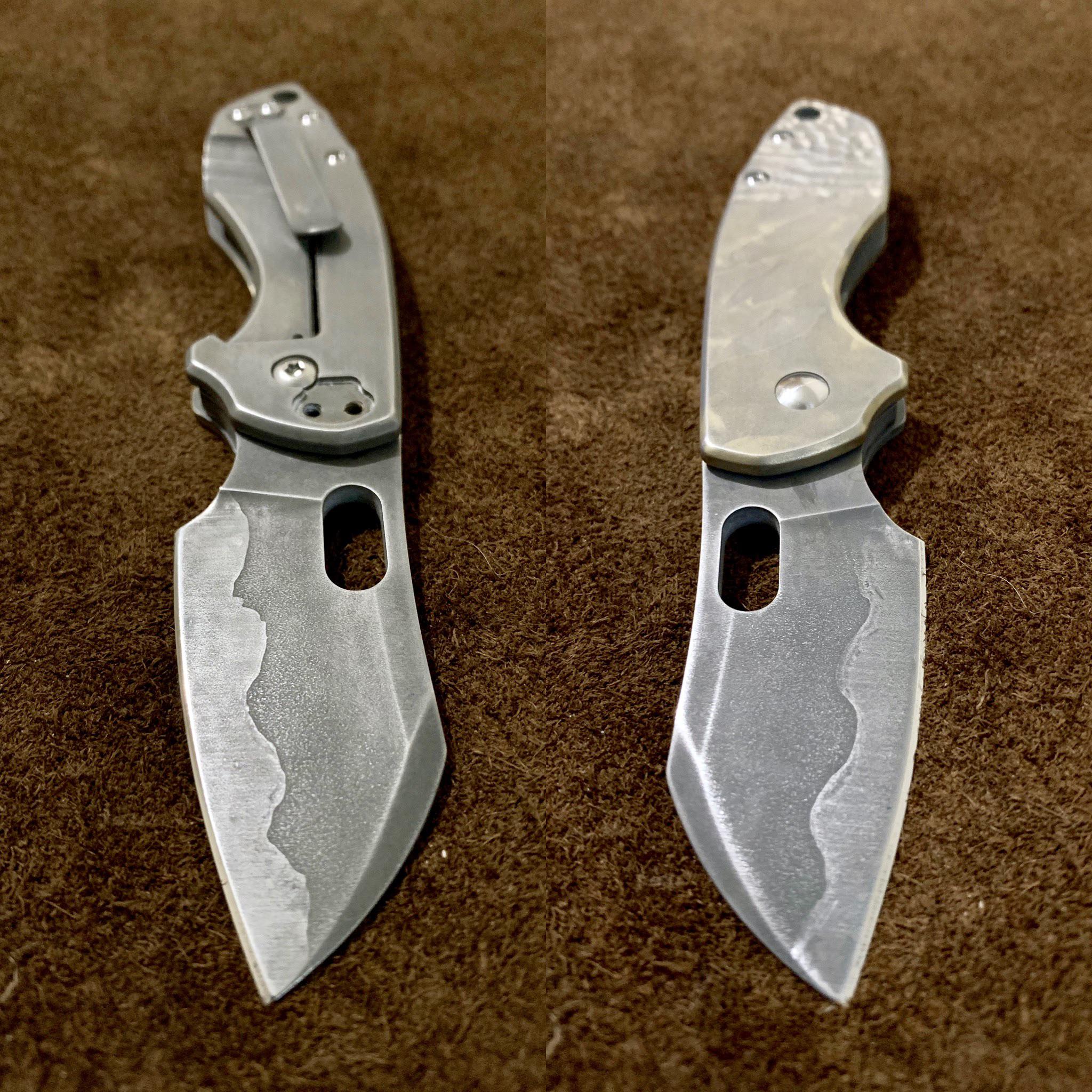 Playing around with acid etching/knife modification for the first time