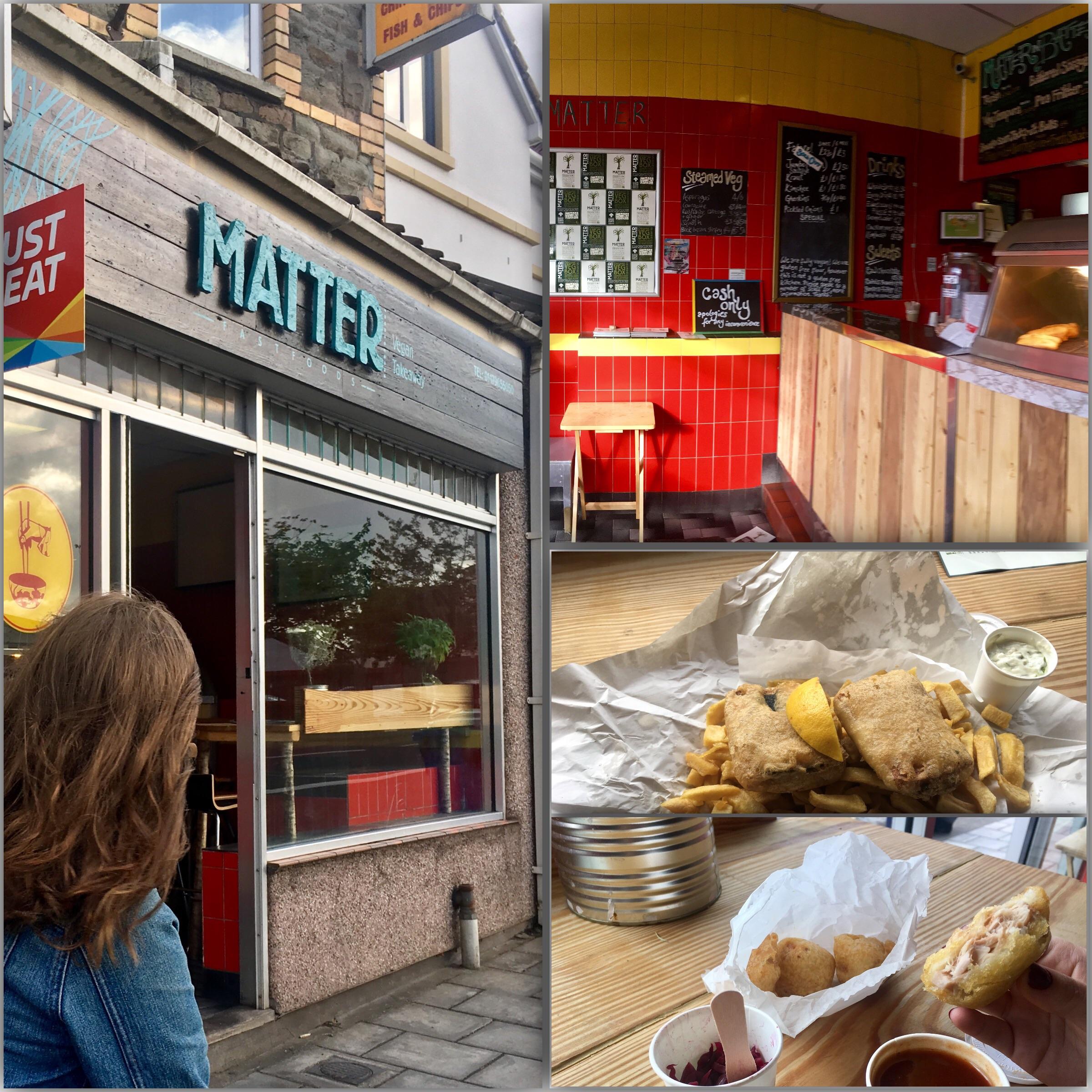 Matter vegan tofish and chip shop Bristol, UK 🇬🇧 👌 So good! r/vegan