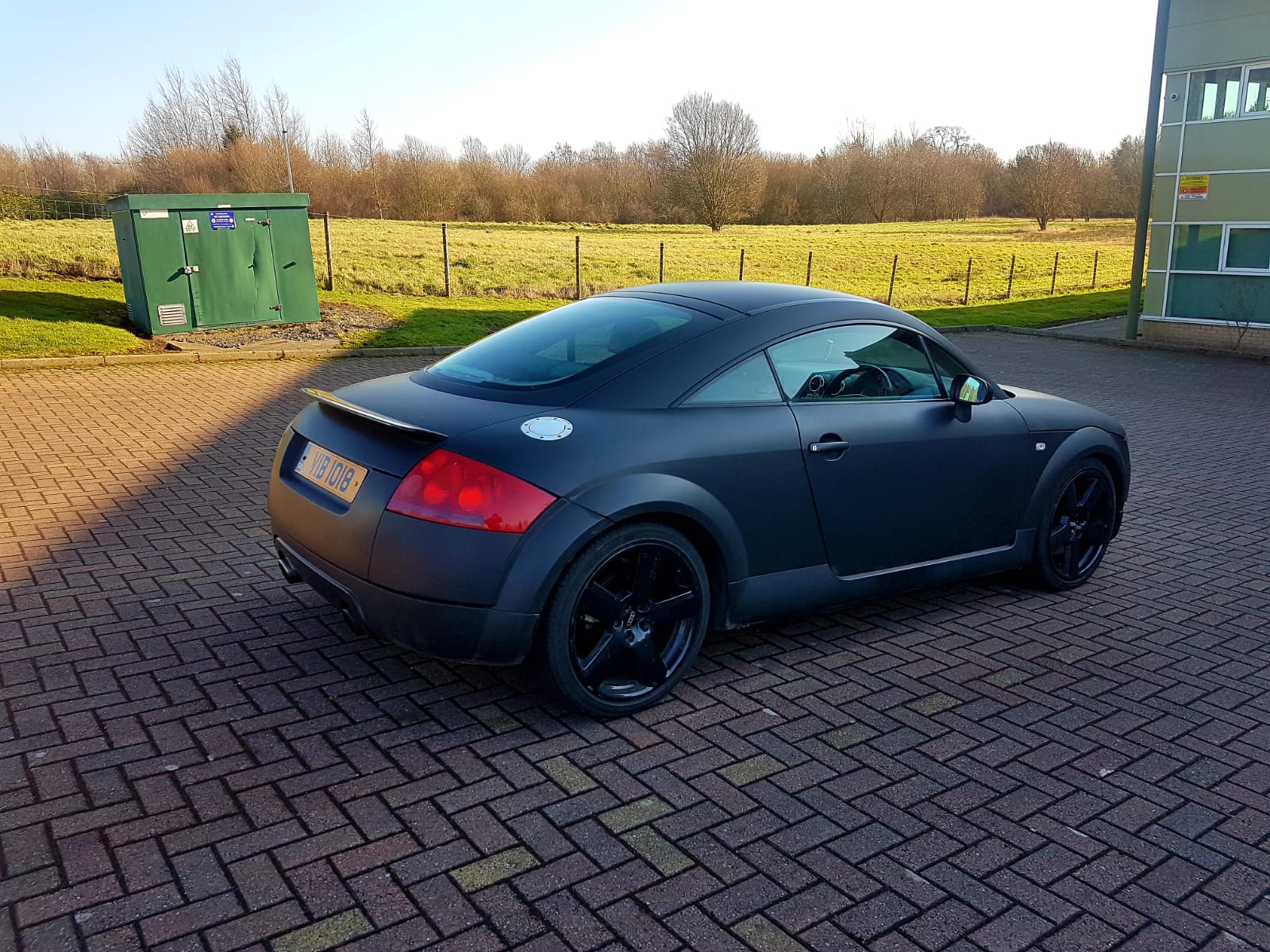 Matte black wrap. Satin black wheels and grills. Mk1 tt 225. r/Audi