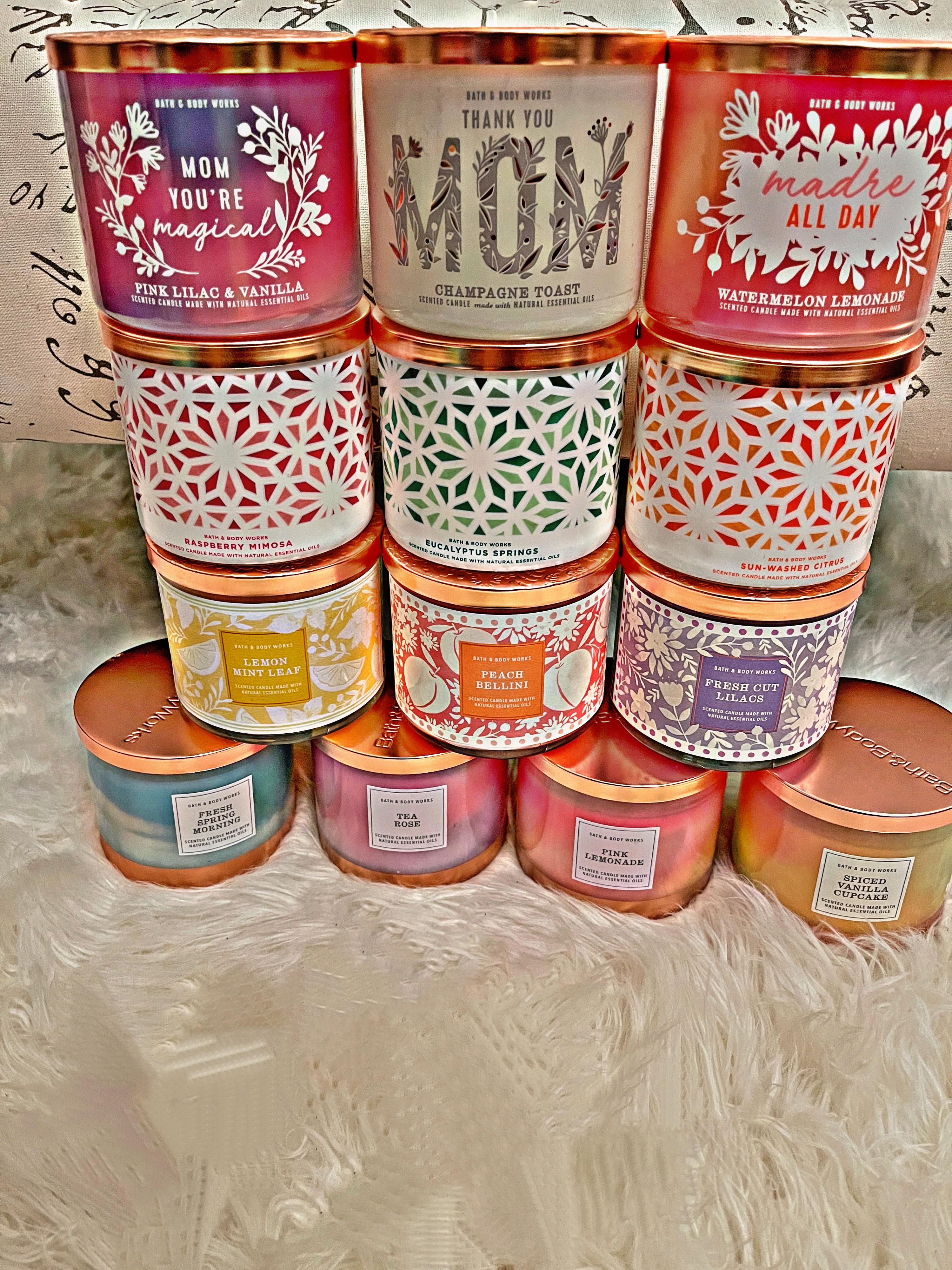 Mother’s Day candles/spring r/bathandbodyworks