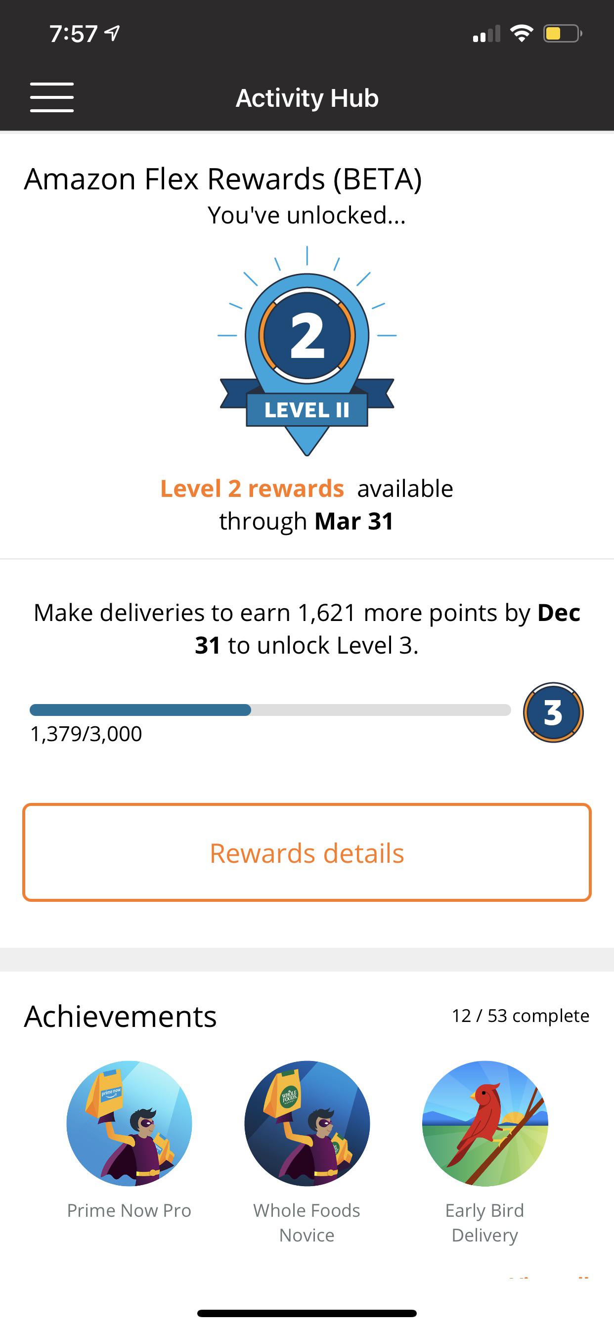 Amazon flex rewards (beta)? Is this new or just new to me