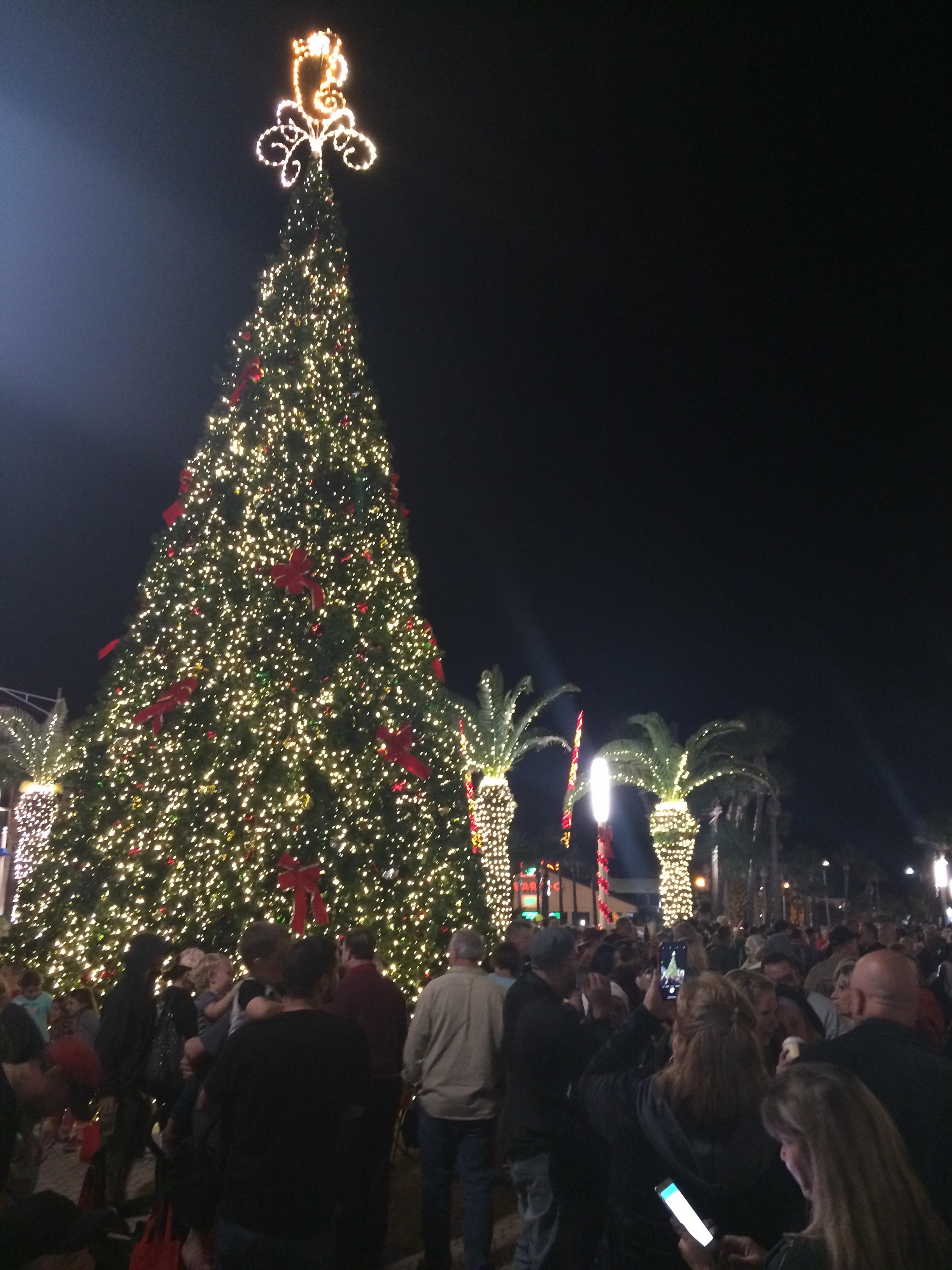 The Tree Lighting Ceremony from Daytona Beach, FL earlier this evening