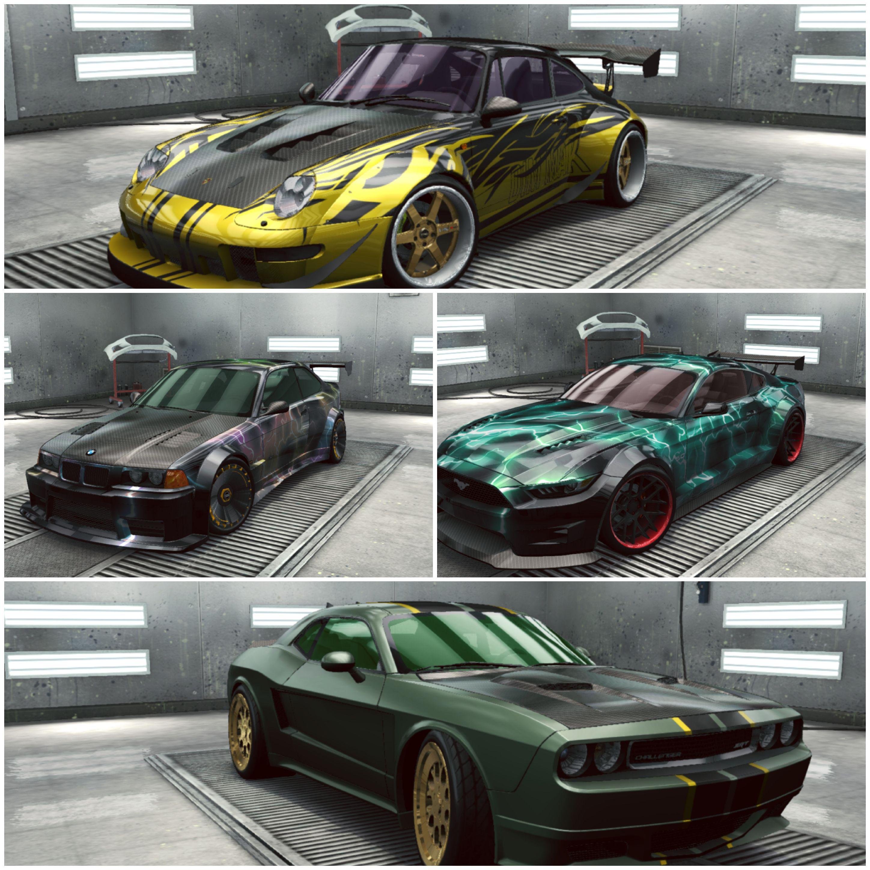 4 of my best cars I have tried to work on upgrading almost fully on all