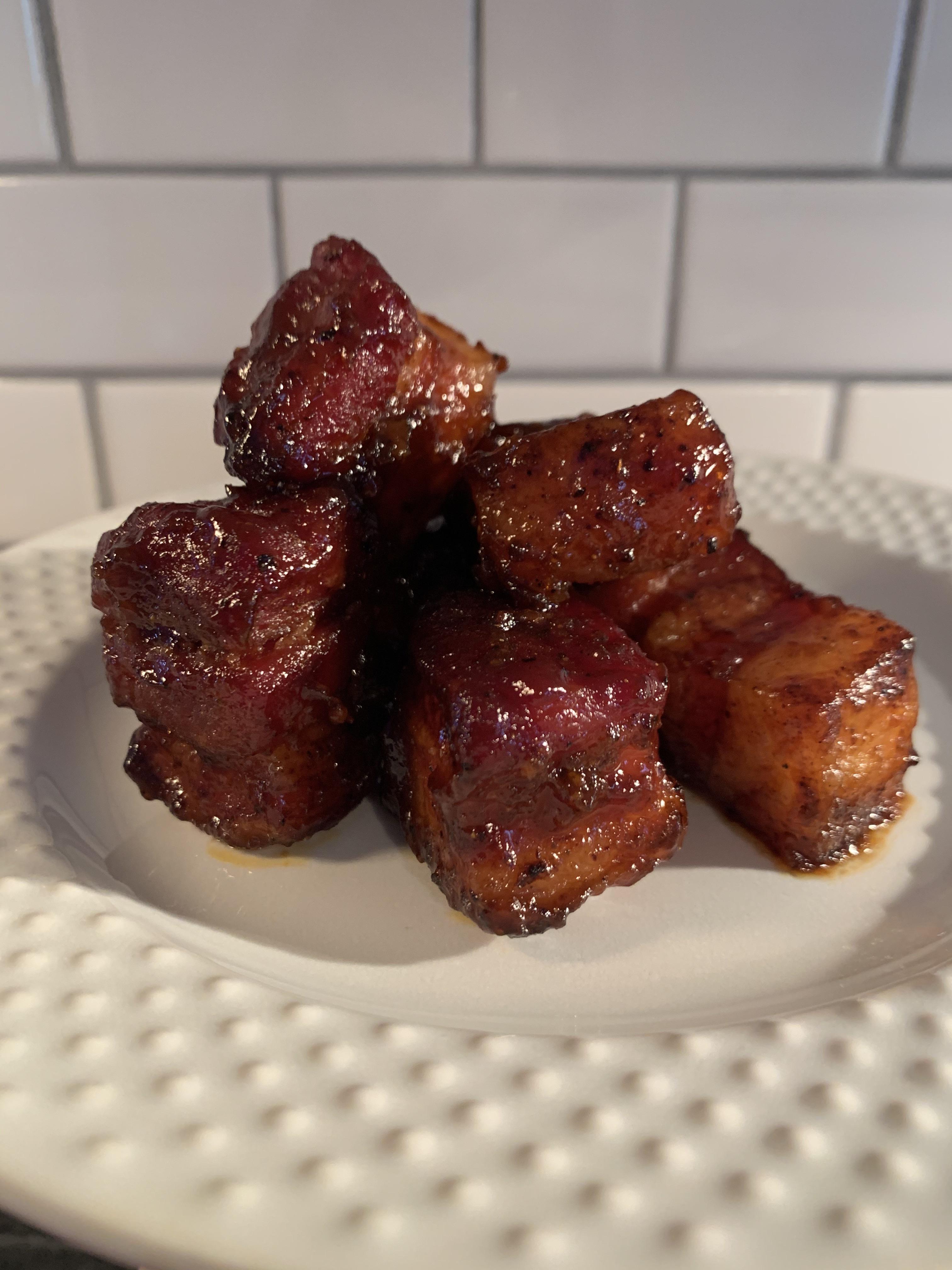 Pork Belly Burnt Ends r/Traeger