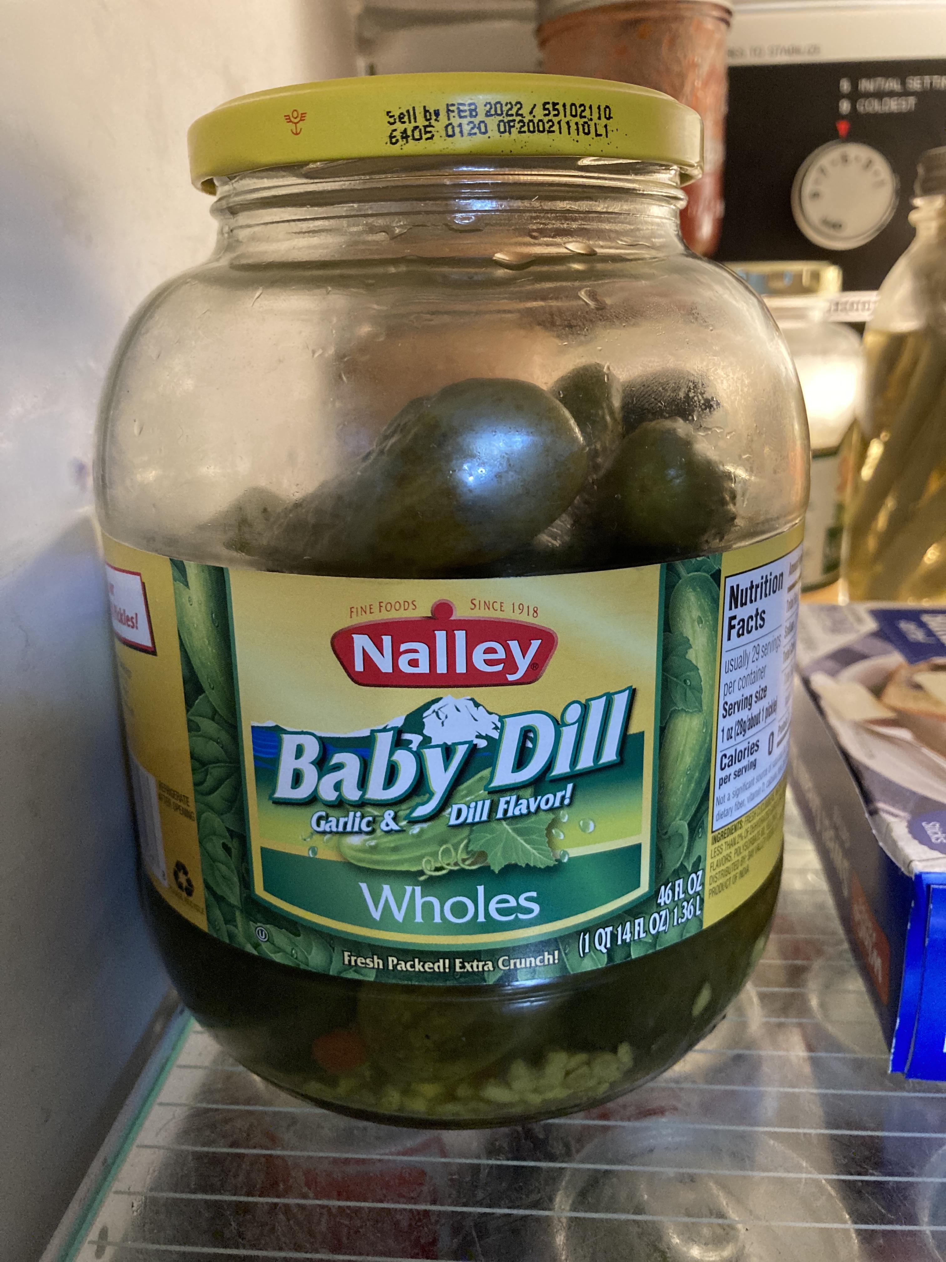 My kids love baby dill pickles, but they always want the biggest one