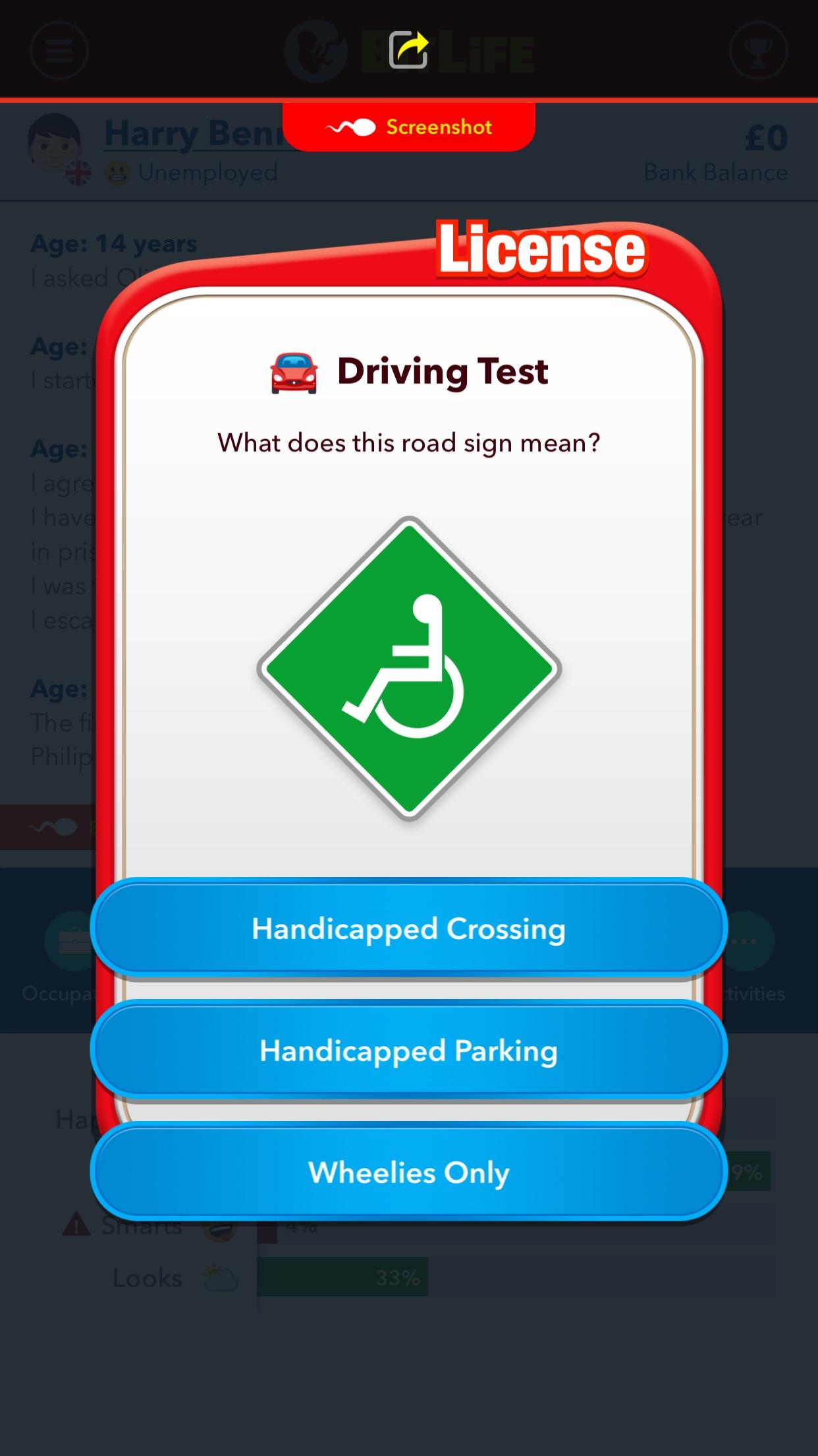 Wheelies Only ! r/BitLifeApp