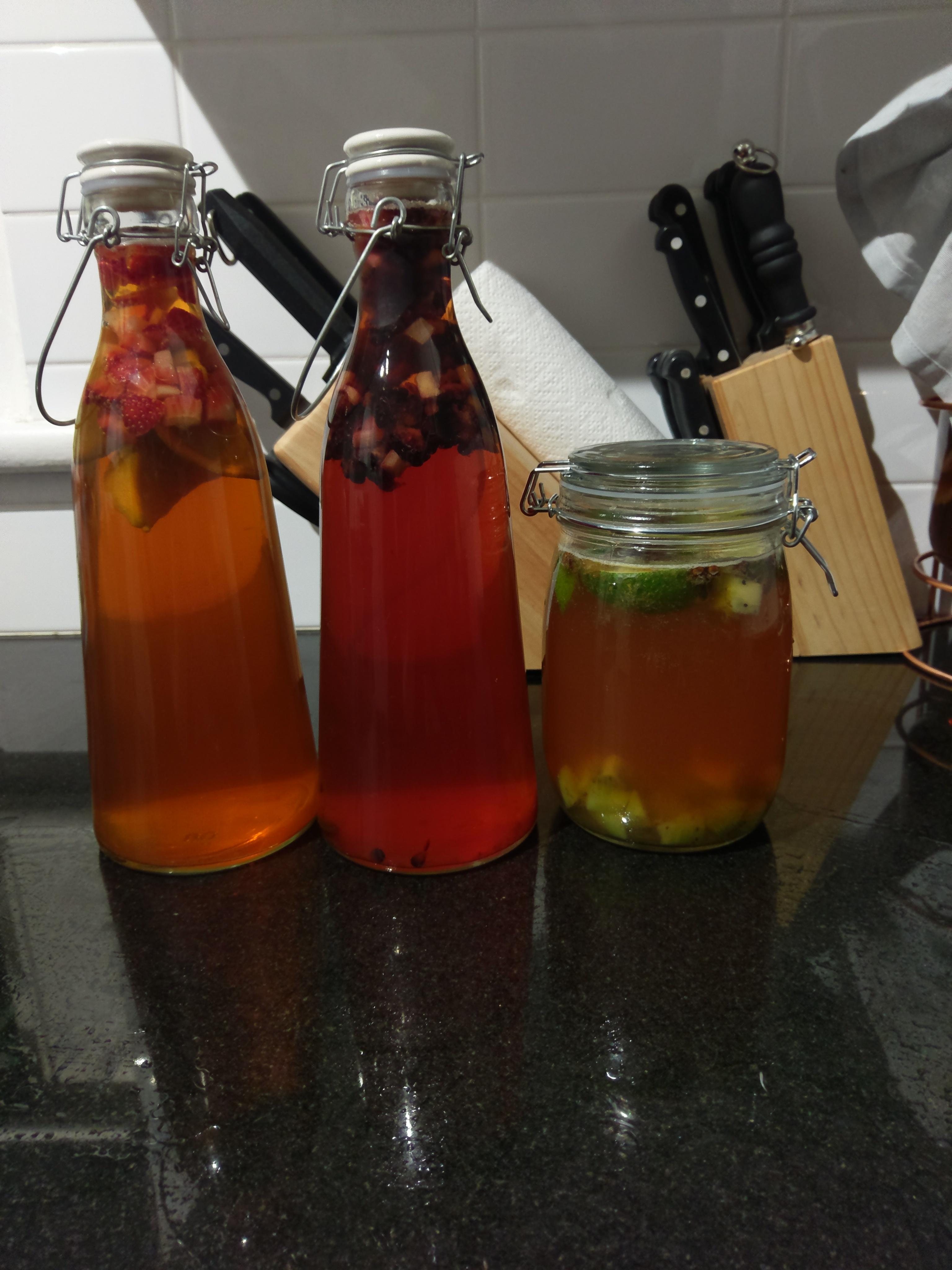 My first proper attempt at a 2F! Strawberry & lime, blackberry & ginger