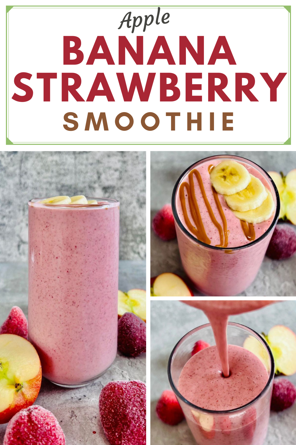 Apple Banana Strawberry Smoothie r/smoothiesncookies