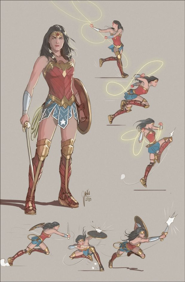 [Artwork] Wonder Woman concept art by Mikel Janin.