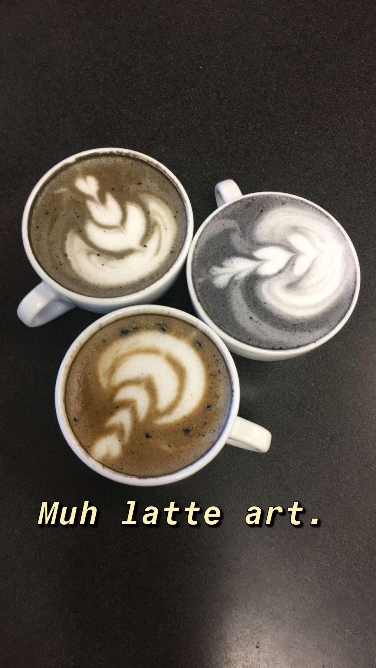 How do I make my espresso black with charcoal? r/latteart