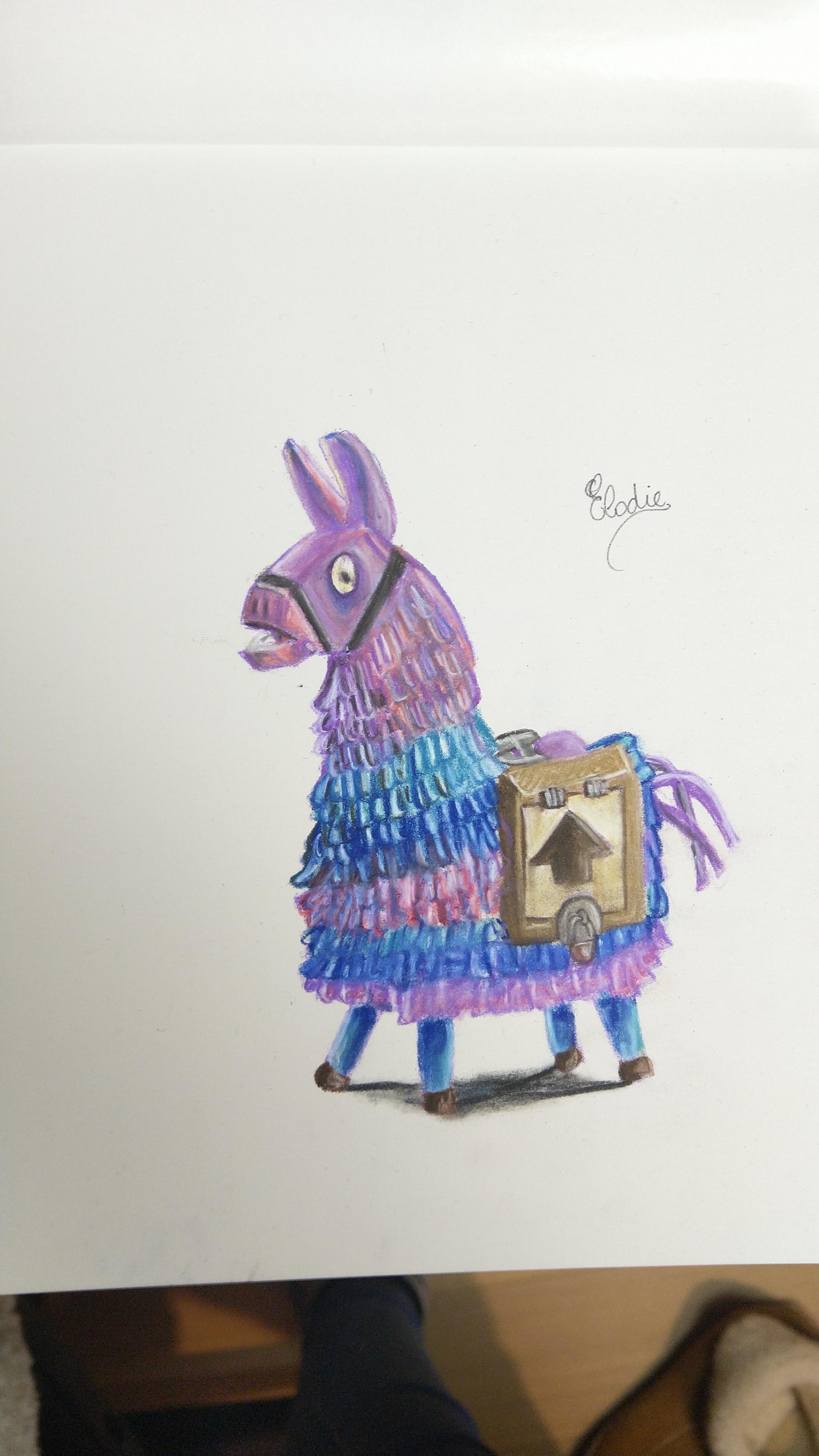 Drawing Fortnite Llama Pinata How To Make Fortnite Llama Pinata