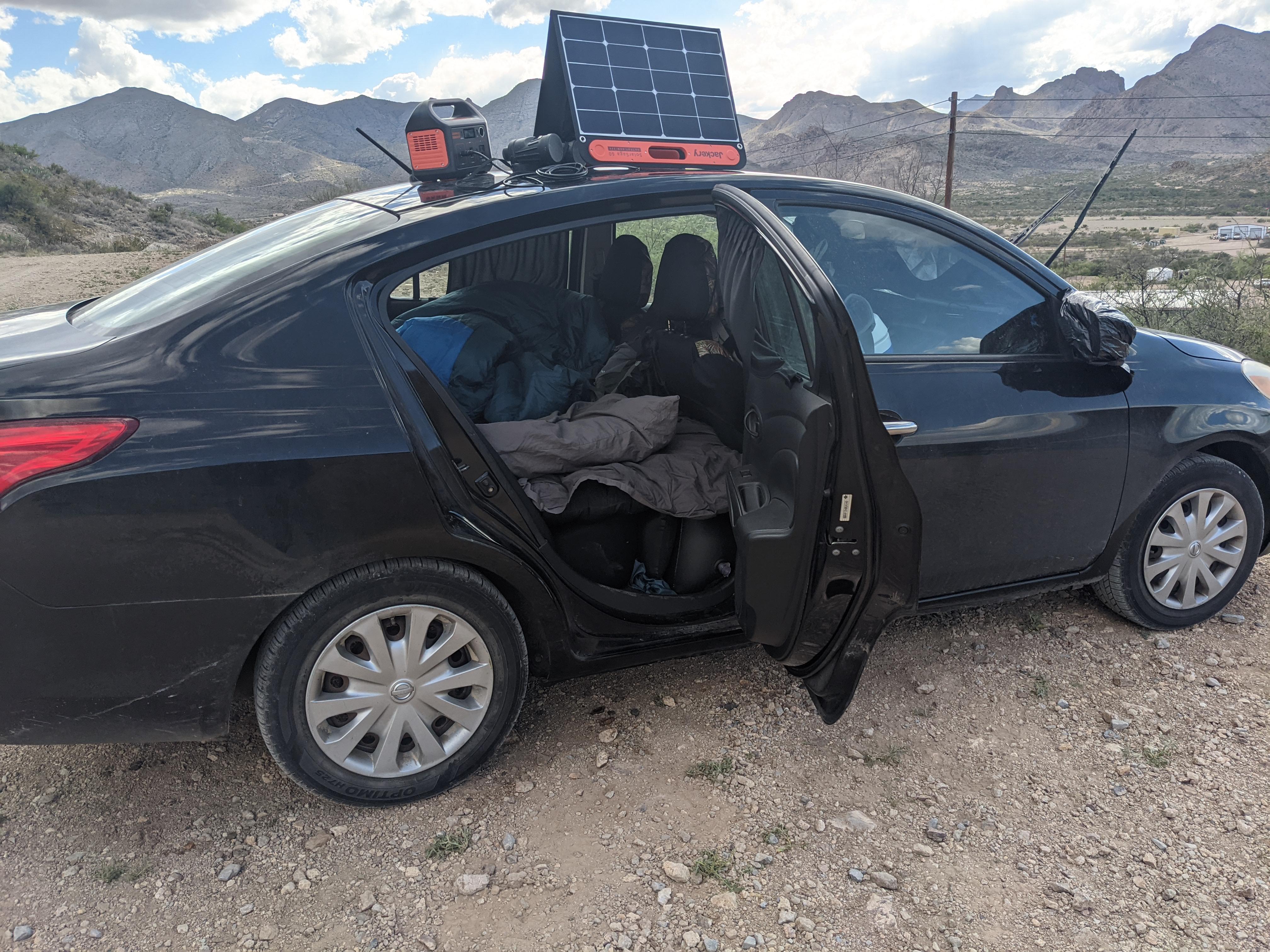 Camping in my car carcamping