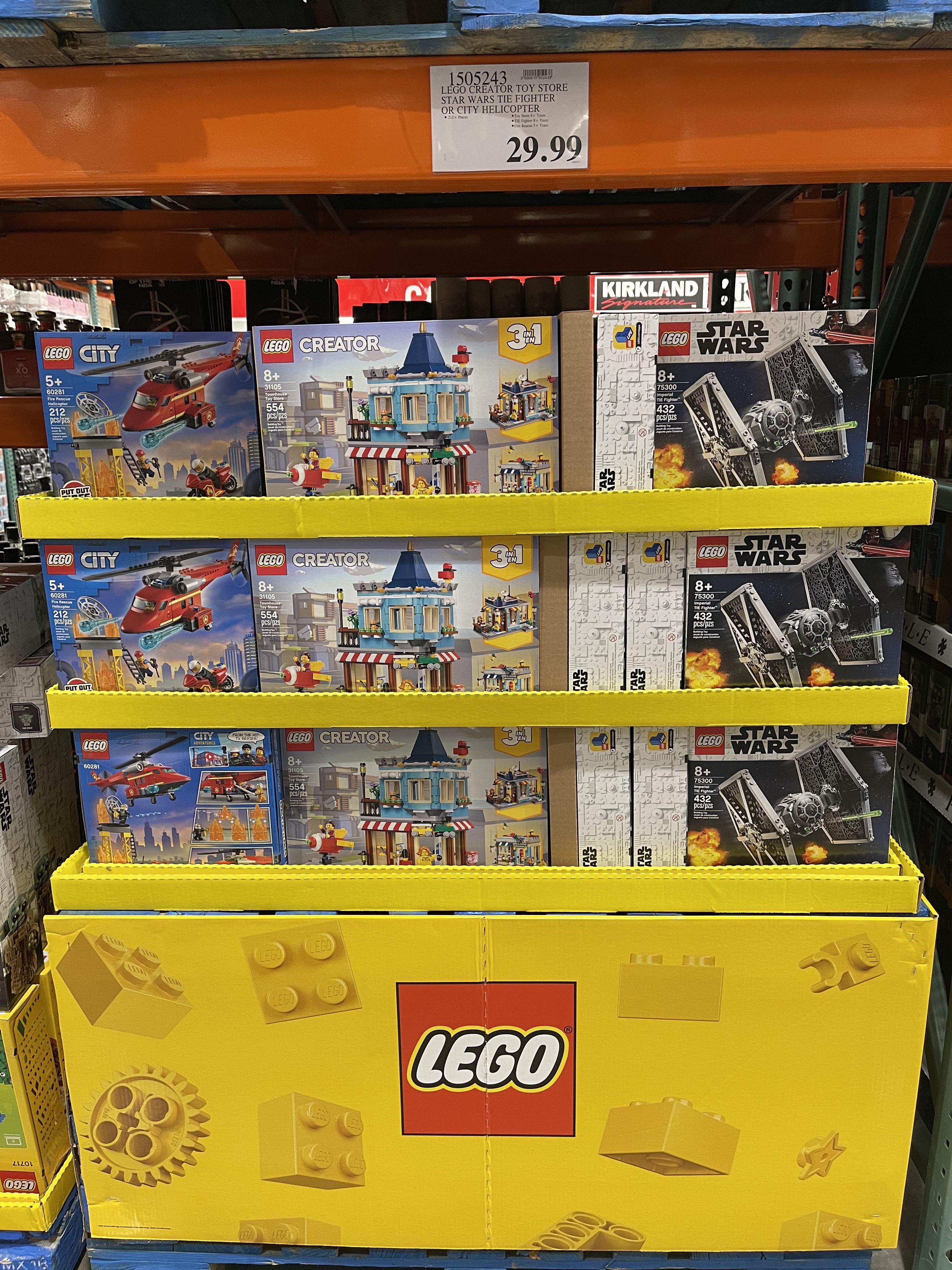 Fire Rescue Helicopter or Townhouse Toy Store or TIE Fighter r/Costco