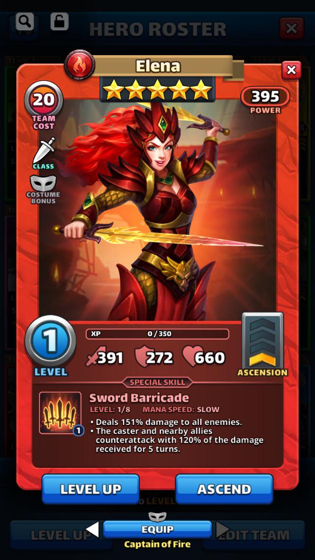 First 5* Elena with costume r/EmpiresAndPuzzles