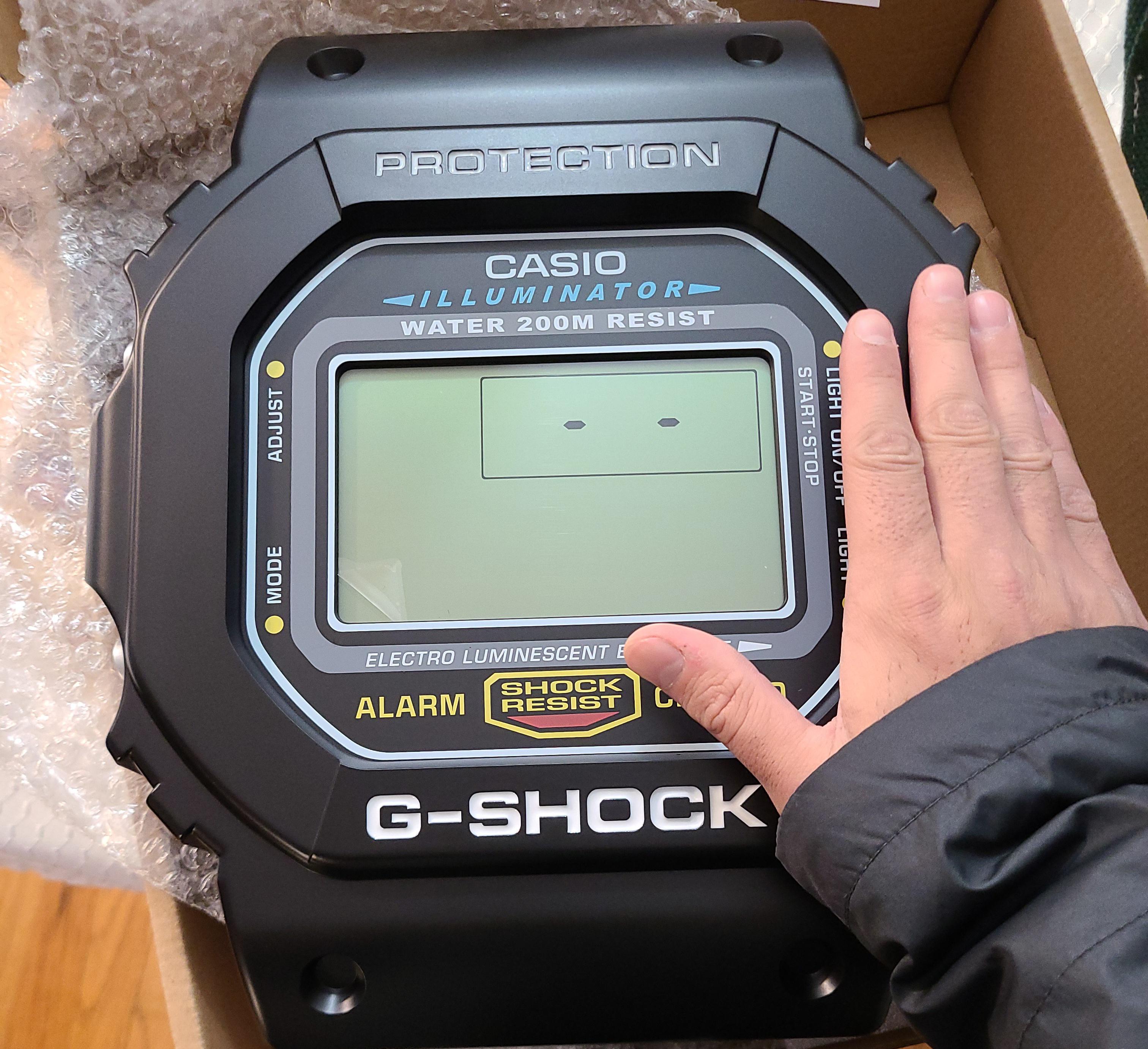 The DW5600 wall clock r/gshock