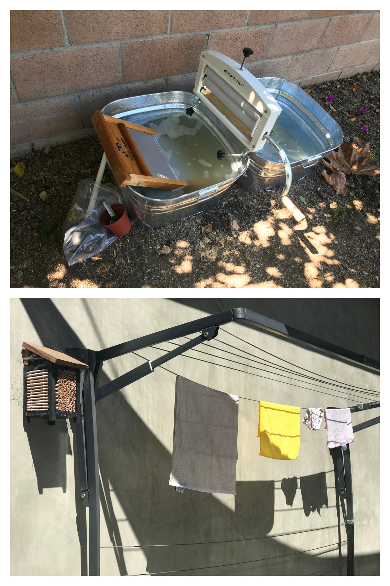 Our offgrid backup laundry system is complete! r/homestead