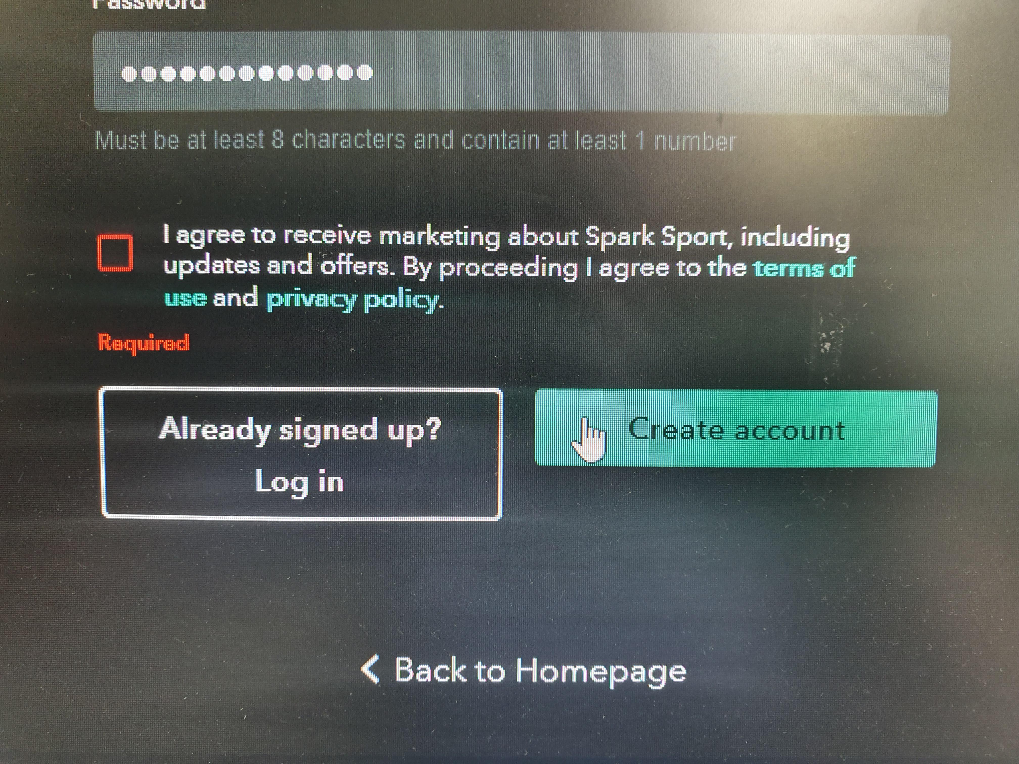Spark Sport forcing you to receive their promotional drivel to watch