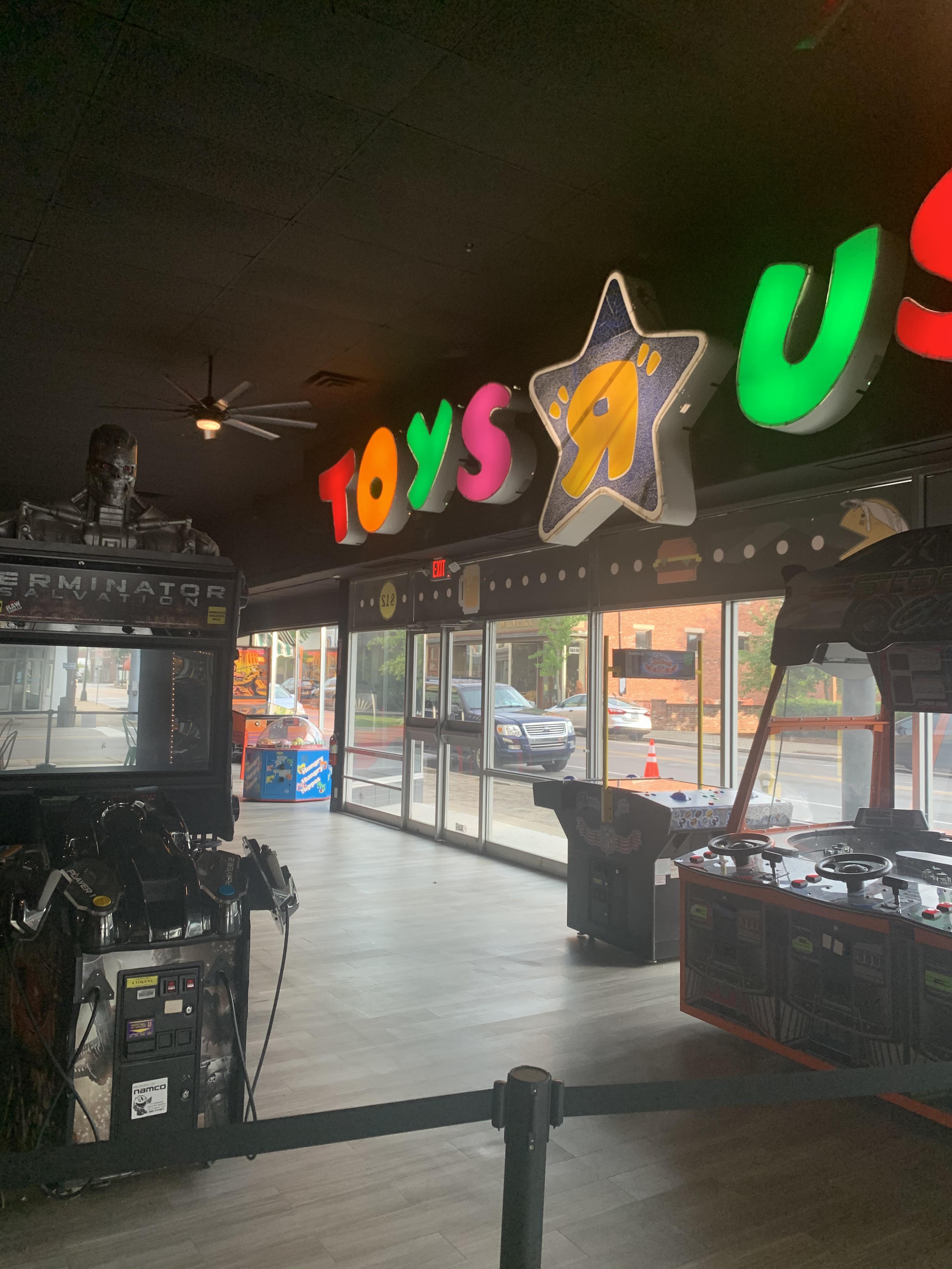 Old Toys R’ Us sign, displayed at RecBar 812 in New Albany