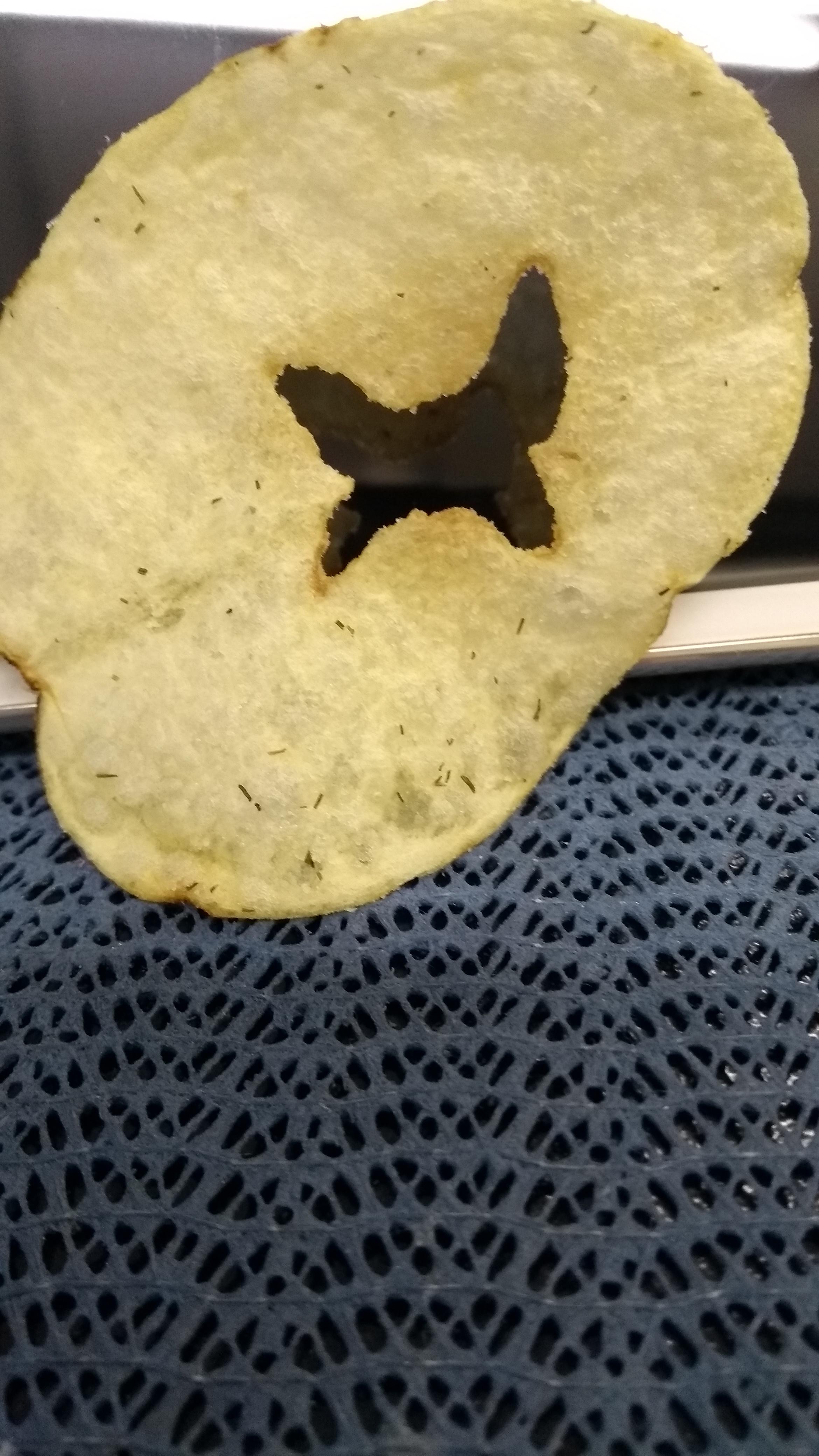 Found a butterfly Chip? r/mildlyinteresting