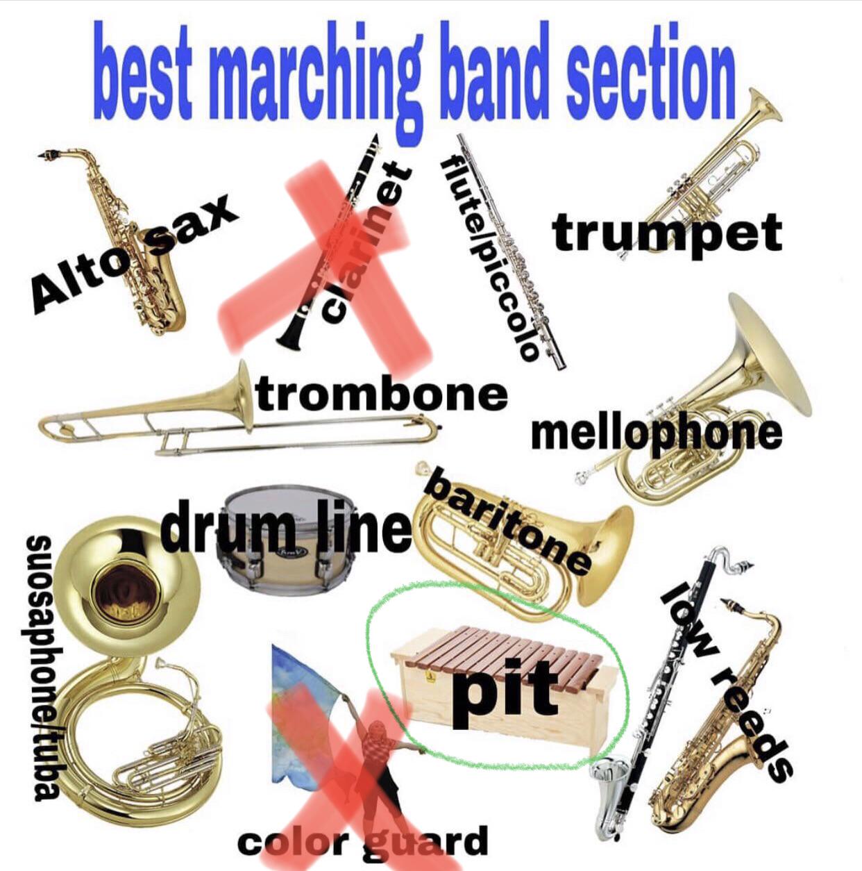 Marching band section elimination game day 3 r/marchingband