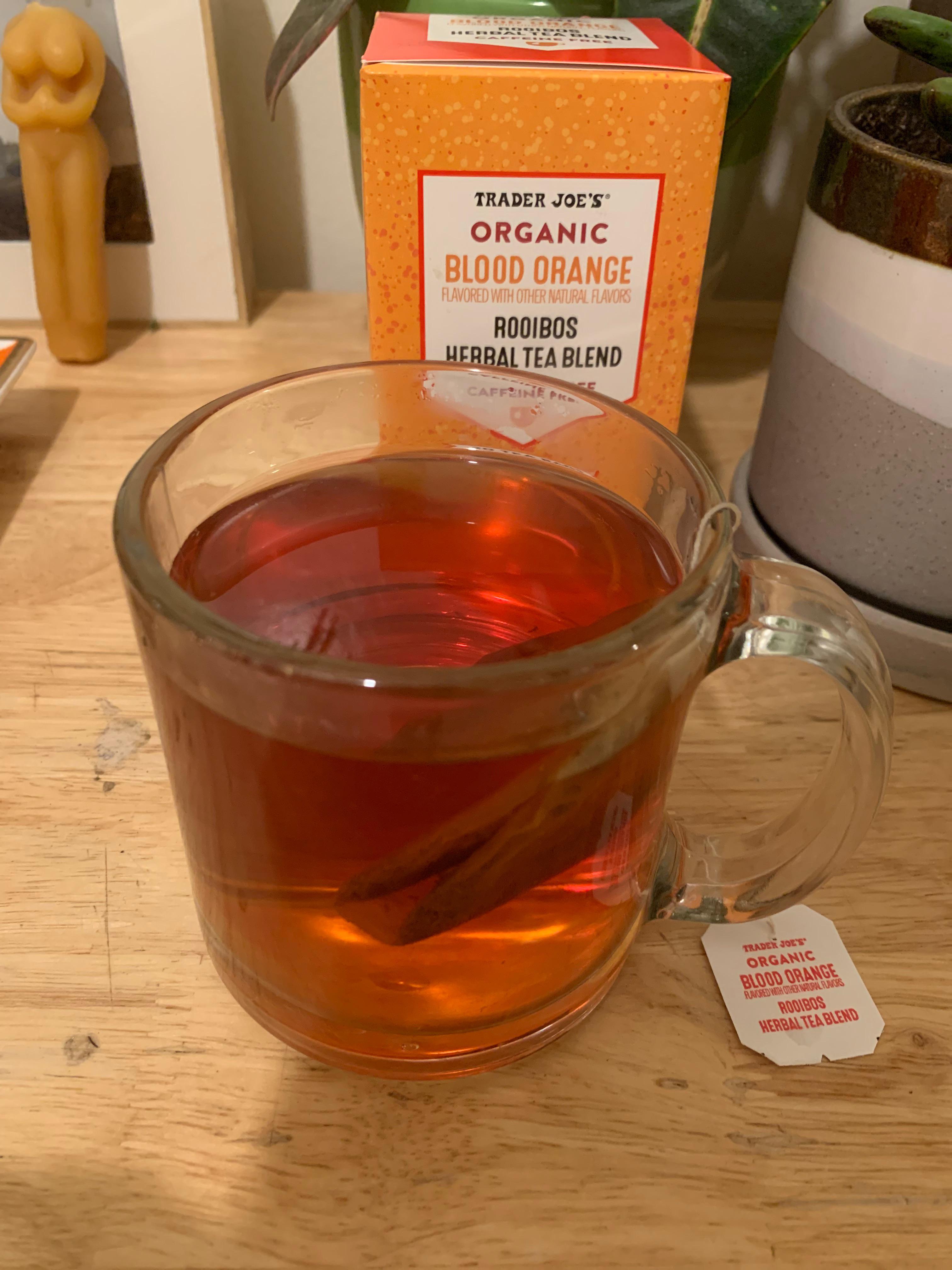 Organic blood orange herbal tea blend r/traderjoes